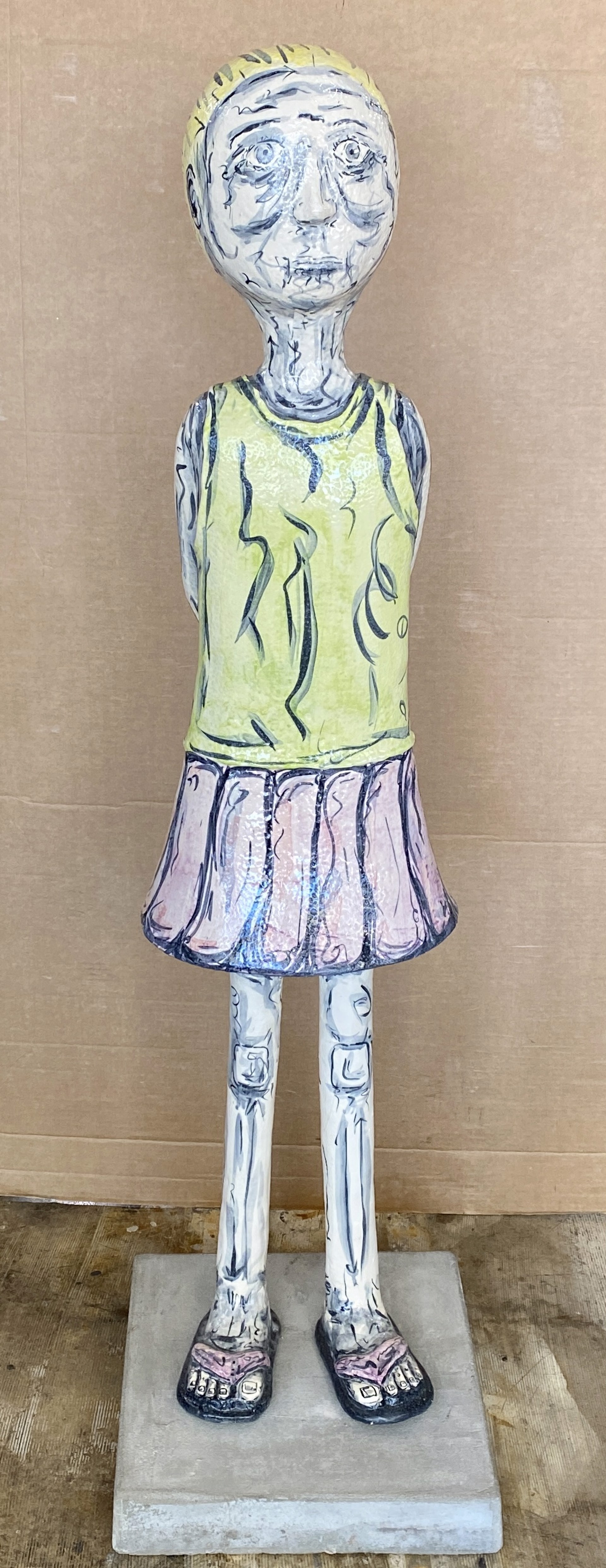"Girl With Hands Behind Her Back" by Jonathan Read circa 2005 by Art One Resale Inventory