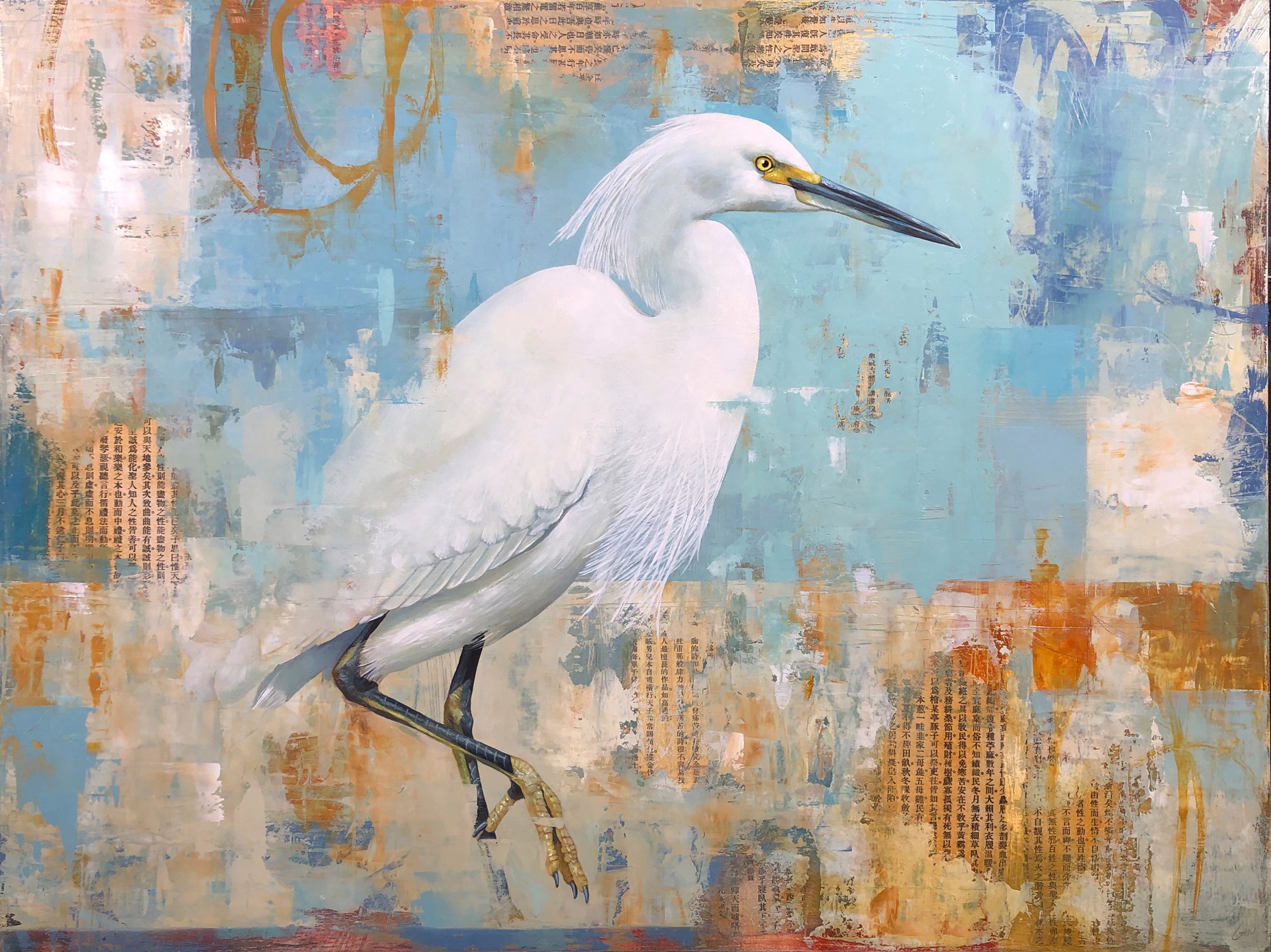 Snowy Egret II by Byron Gin