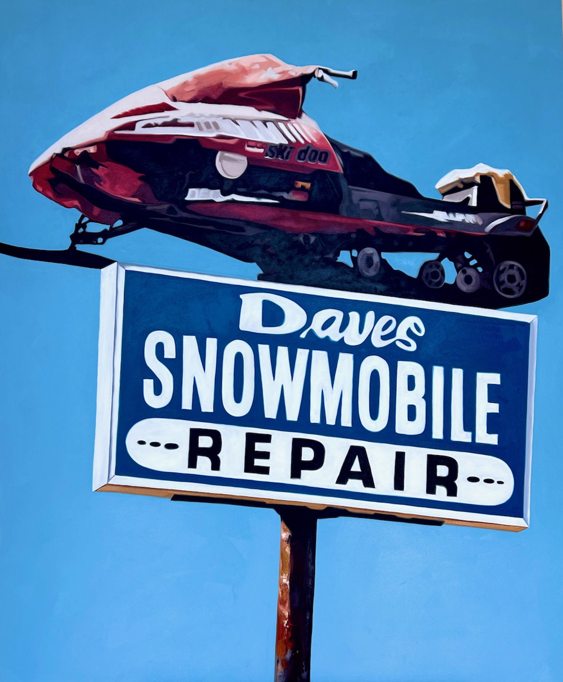 Dave's Snowmobile Repair by HEATHER MILLAR