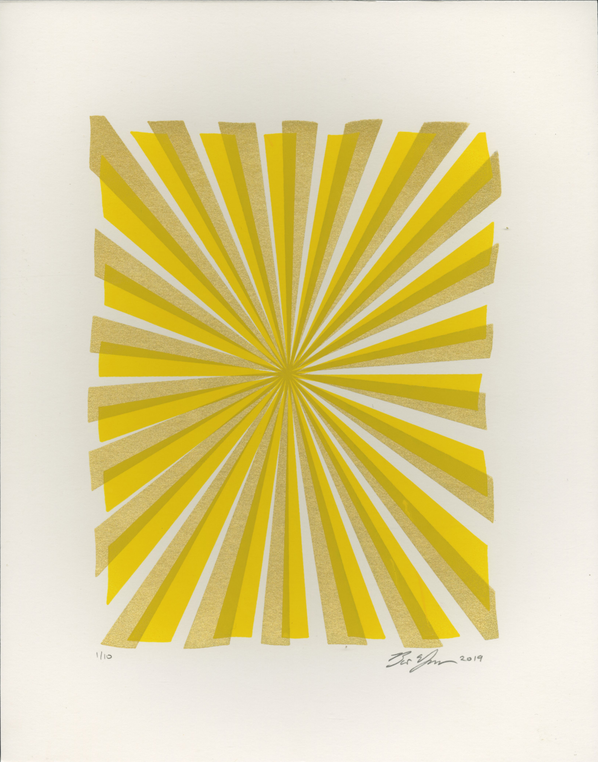 Joy Beams (Yellow and Gold) by Bart Vargas