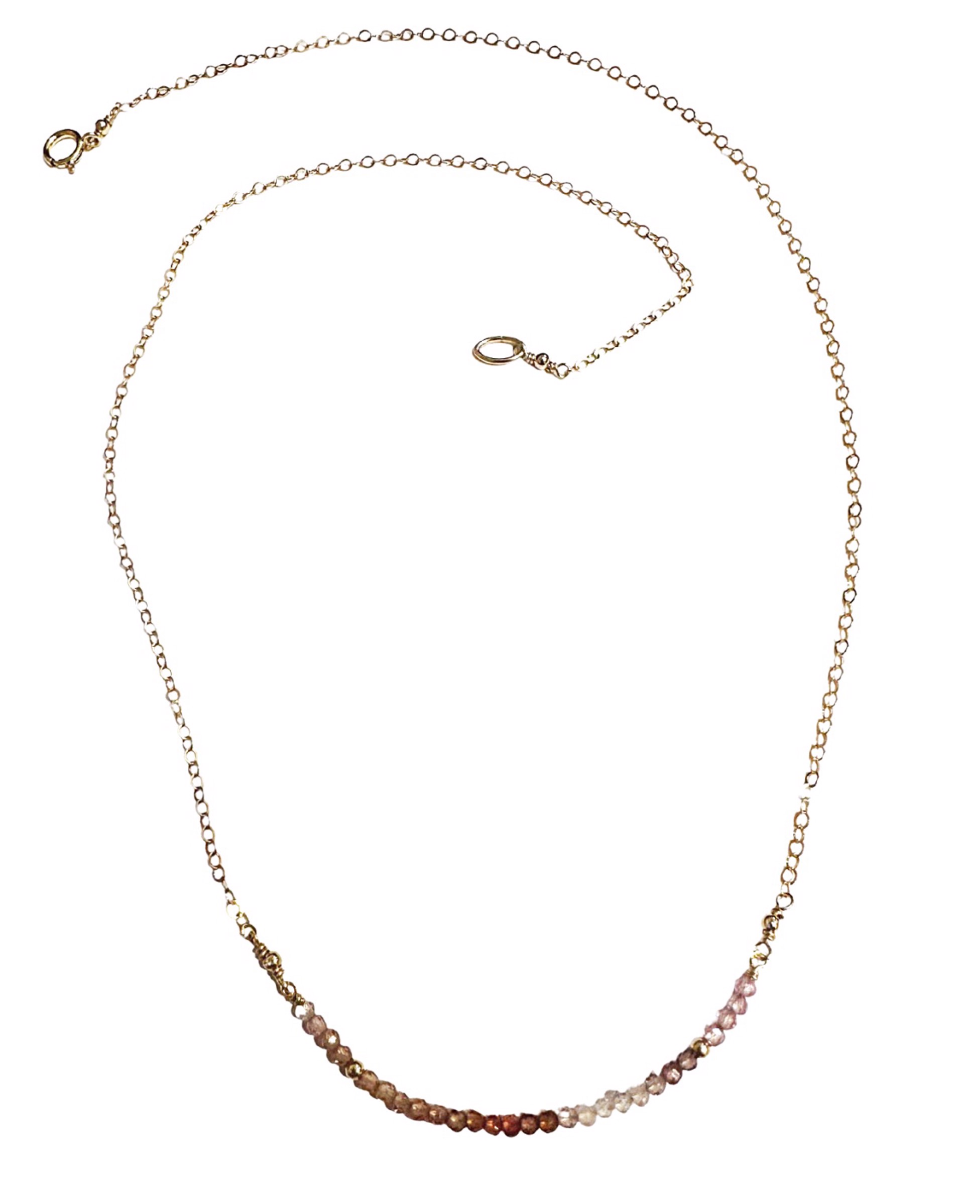 Necklace - Spinel with 14K Gold by Julia Balestracci