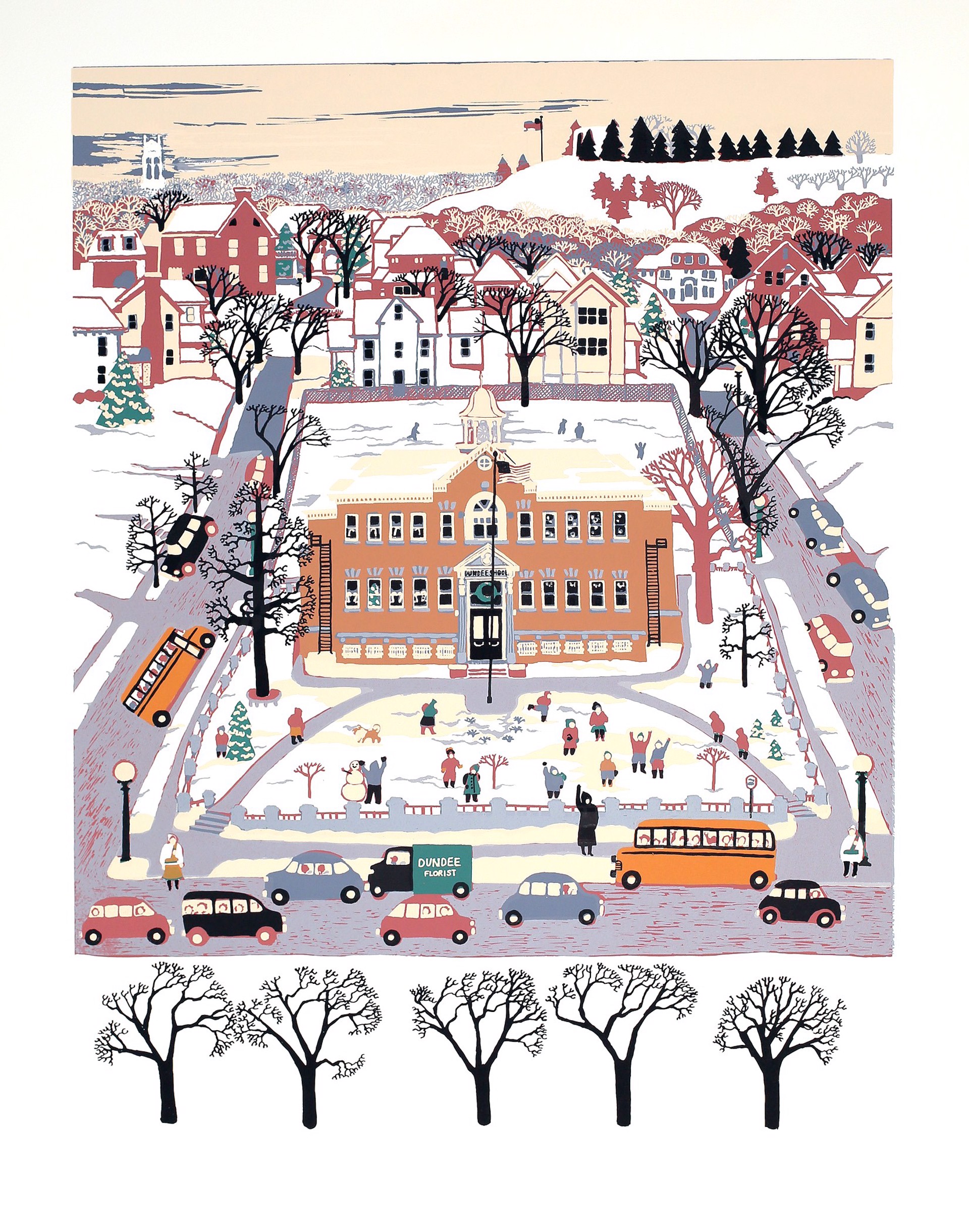 Winter Morning at Dundee School by Judith Welk