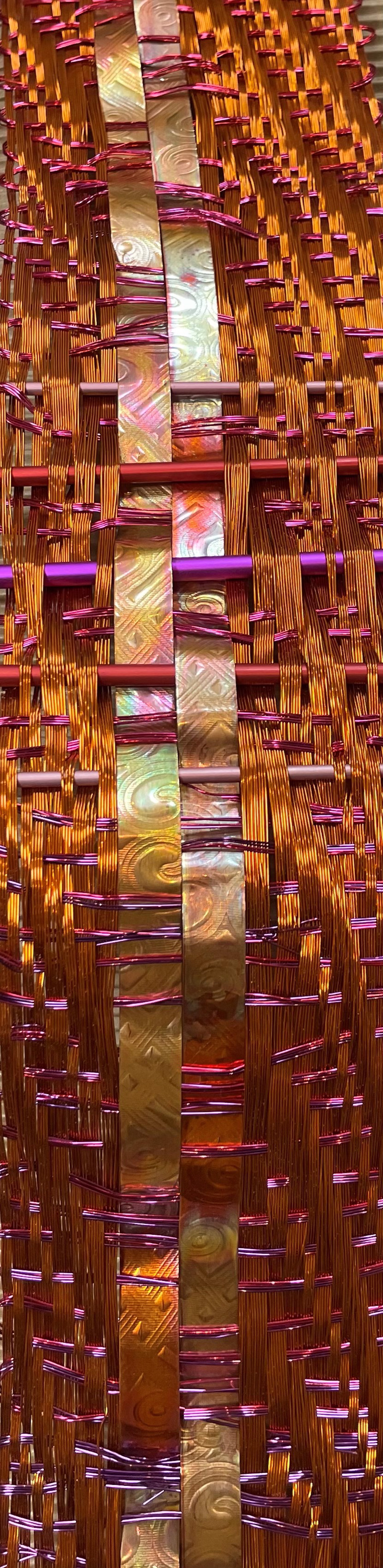 Shangri-La Copper Weaving  - Copper, Red, Magenta & Burgundy by Susan McGehee