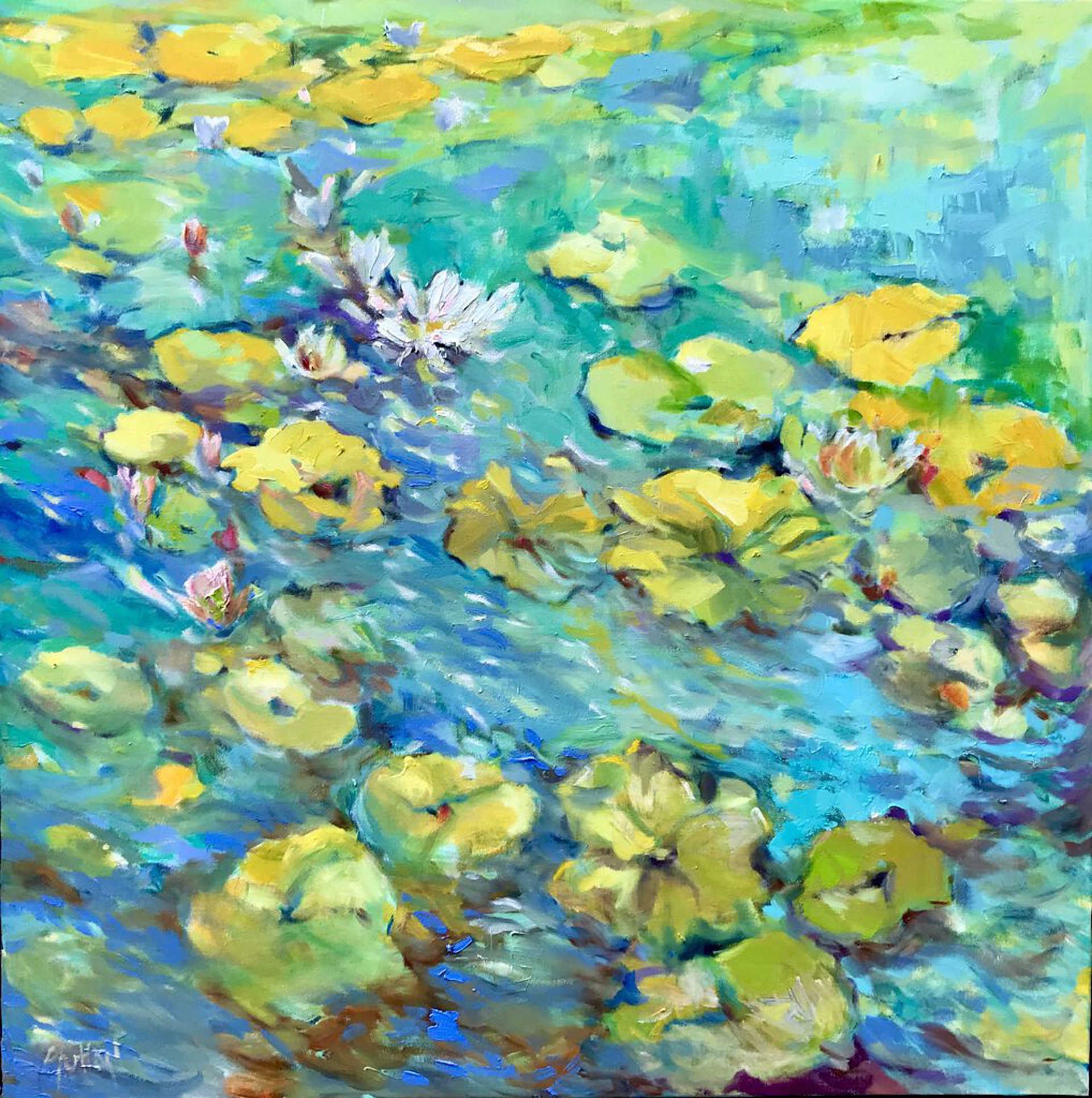 Yellow Lilies by Sally Sutton