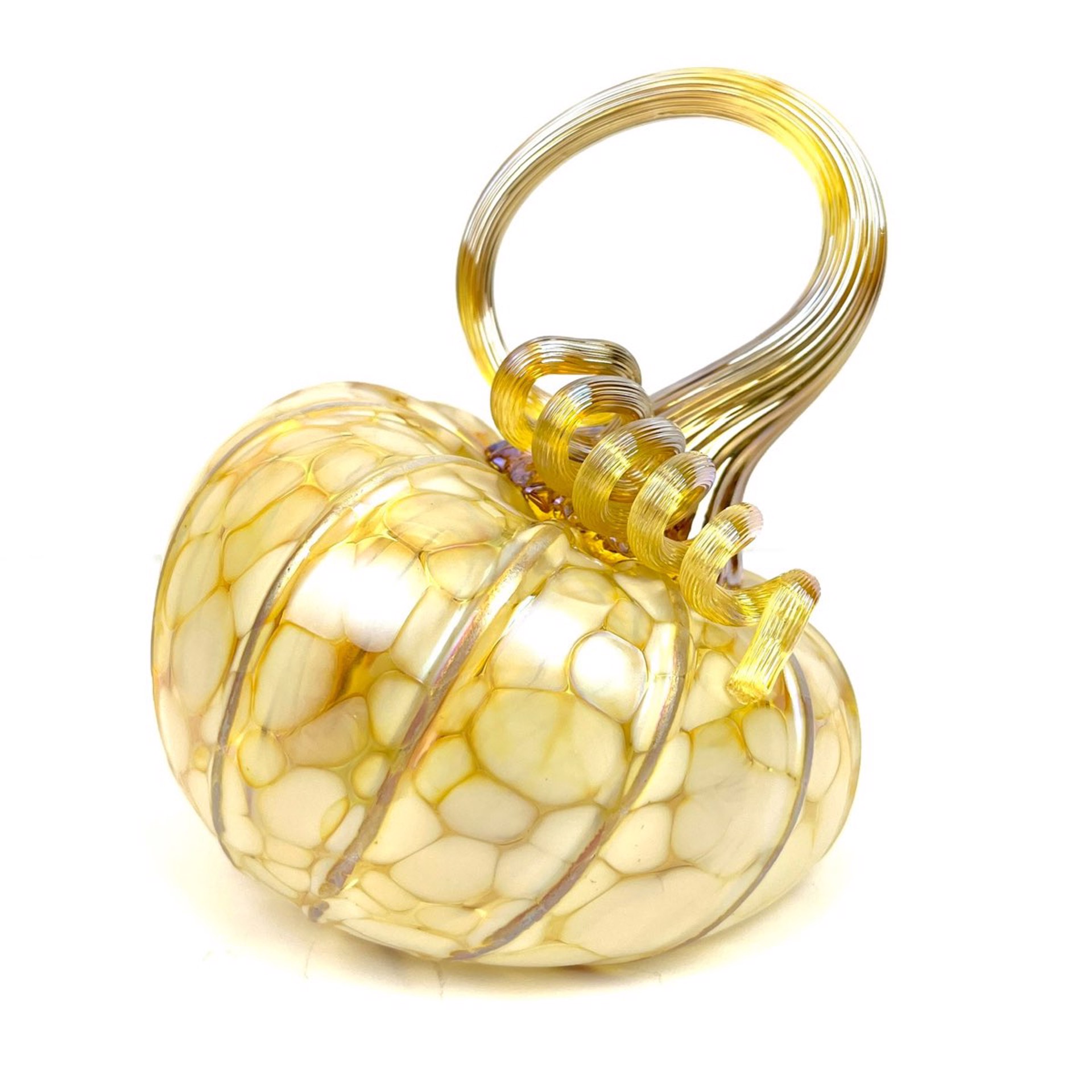 Medium Tilted Pumpkin by Furnace Glass