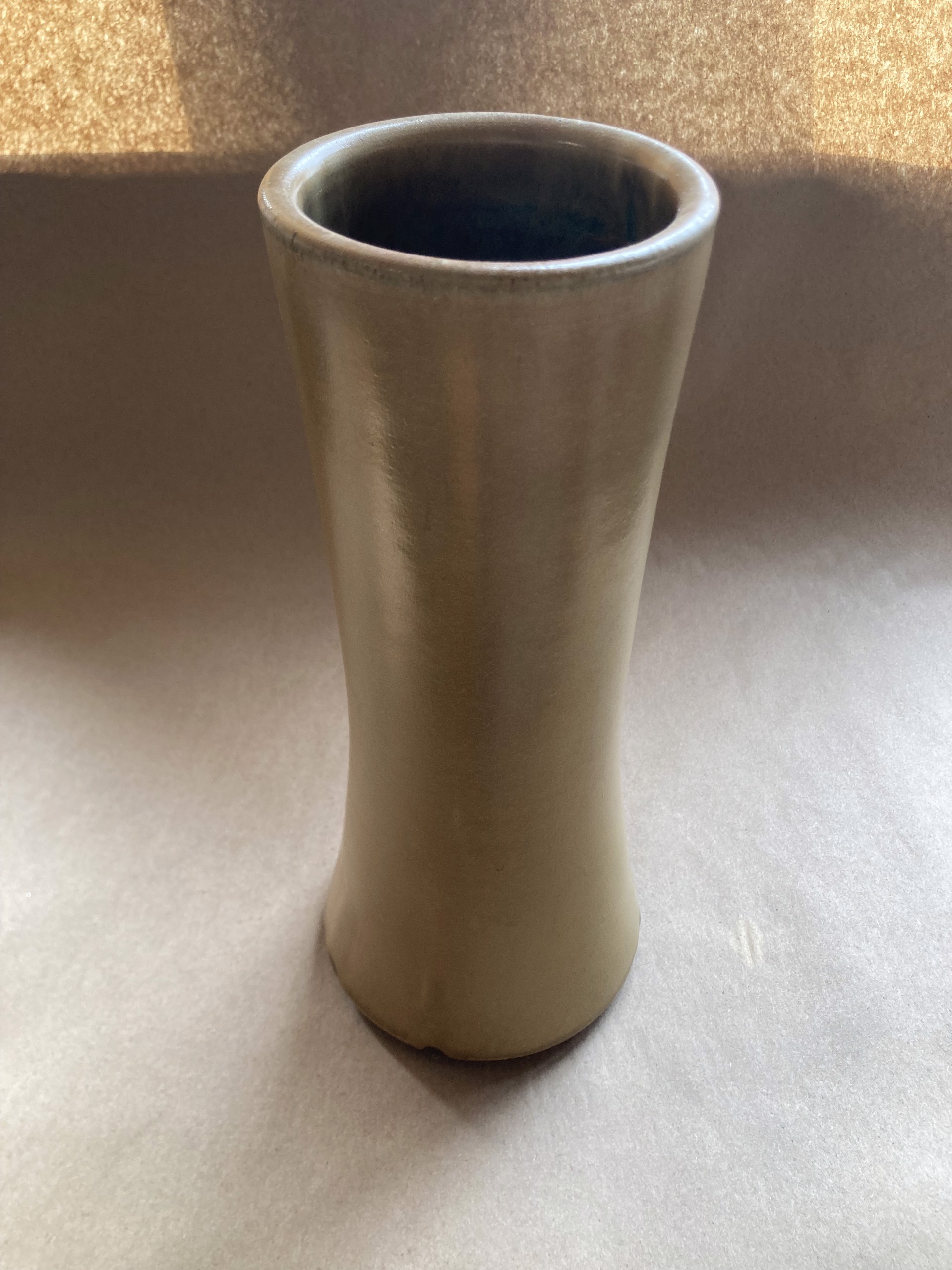 #20 Tall Tower Vase Brown by Michael Schael