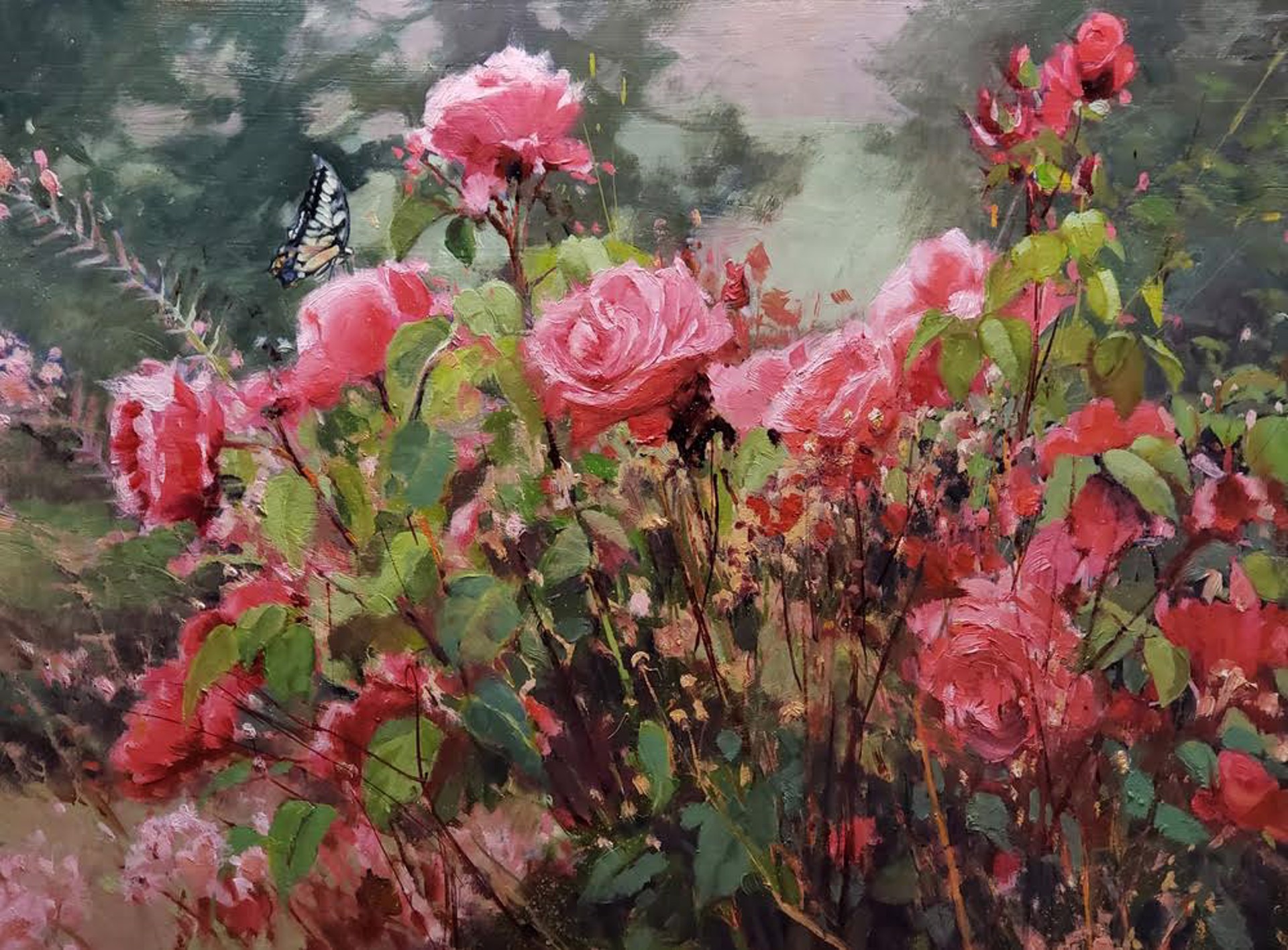 Rose Bush Butterfly by Robin Weiss