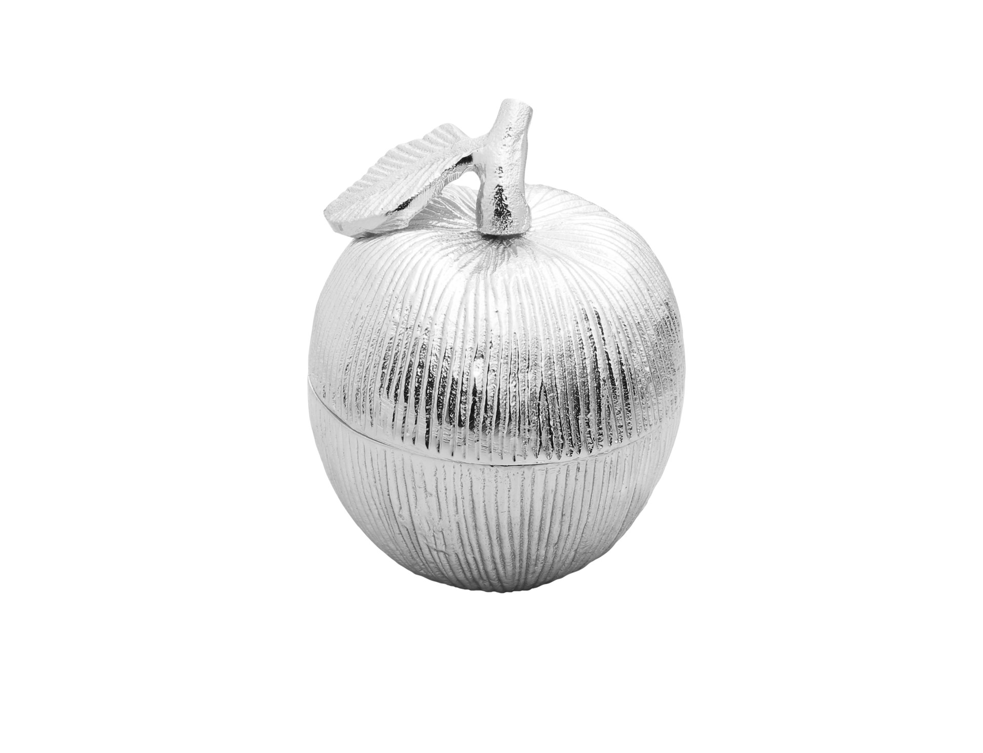 Silver Apple Honey Jar with Spoon by Argent