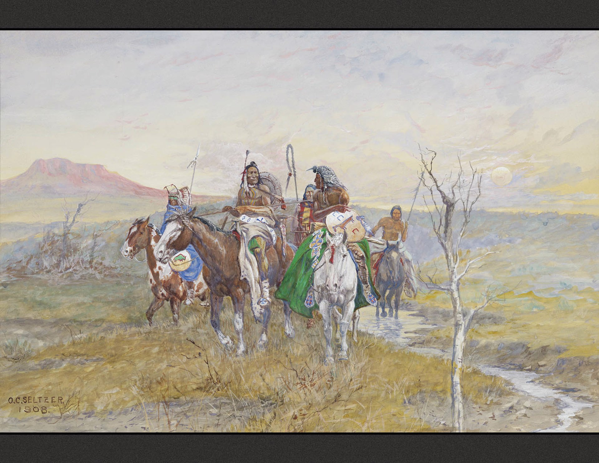 Indian War Party by Olaf Carl Seltzer