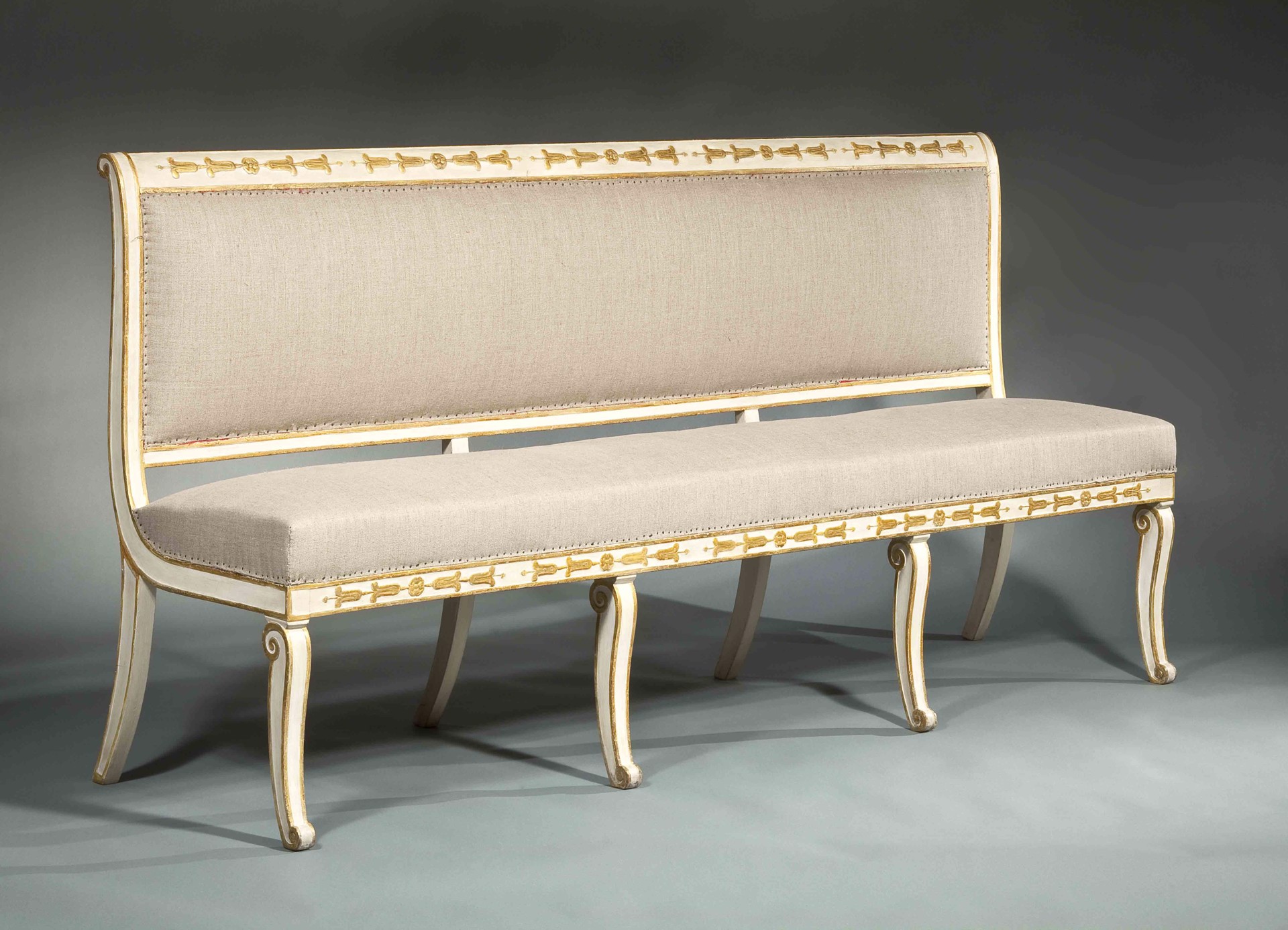 A PAIR OF DIRECTOIRE BENCHES