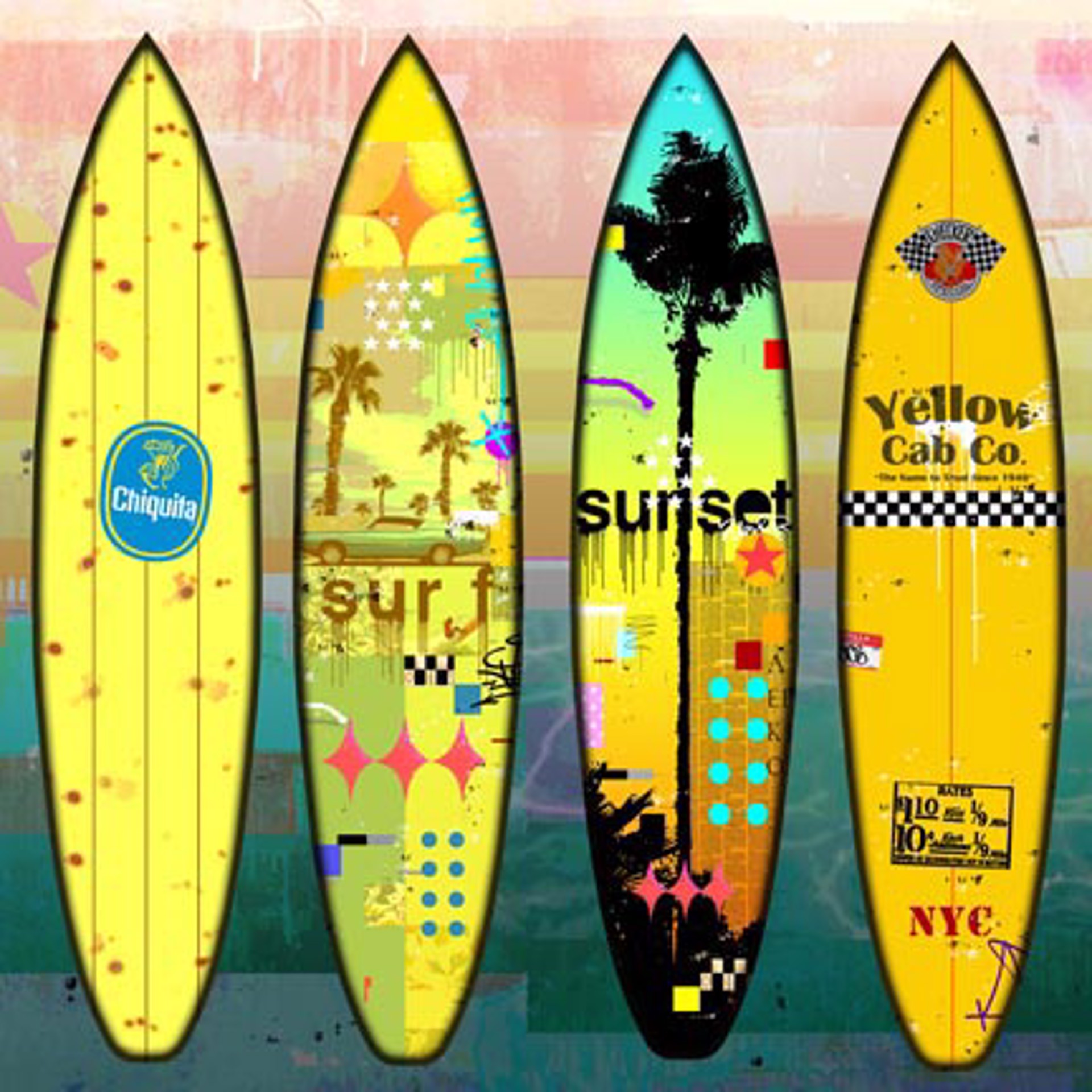 Summer Surfboard by Mark Andrew Allen
