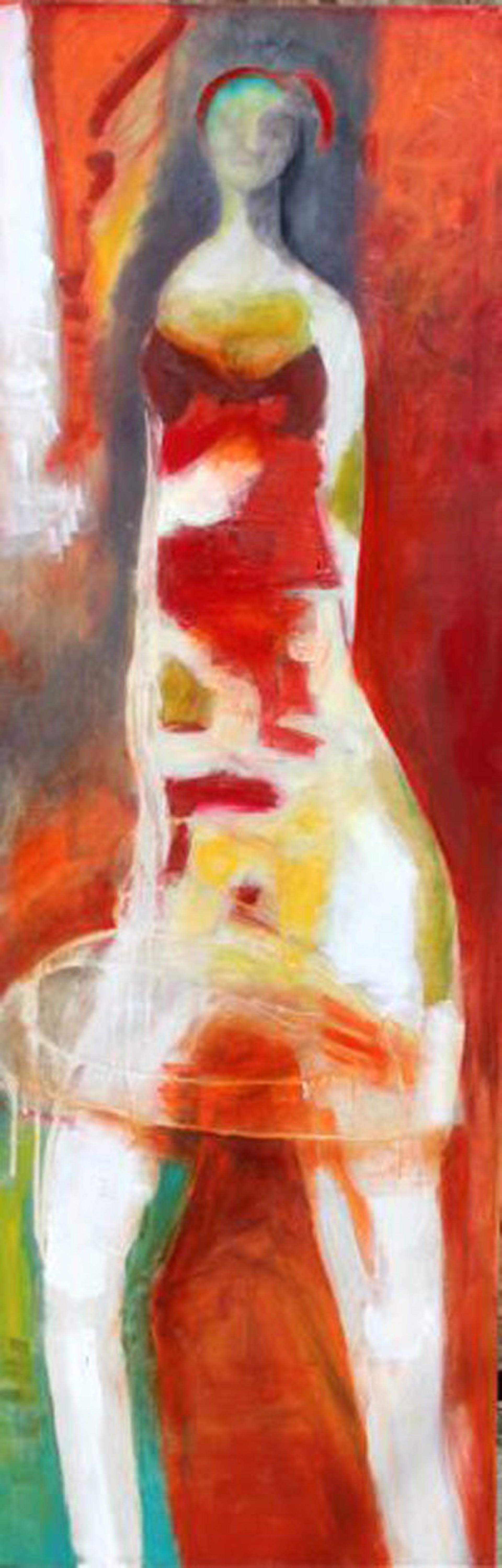 Red Tall Figure by Brigitte McReynolds
