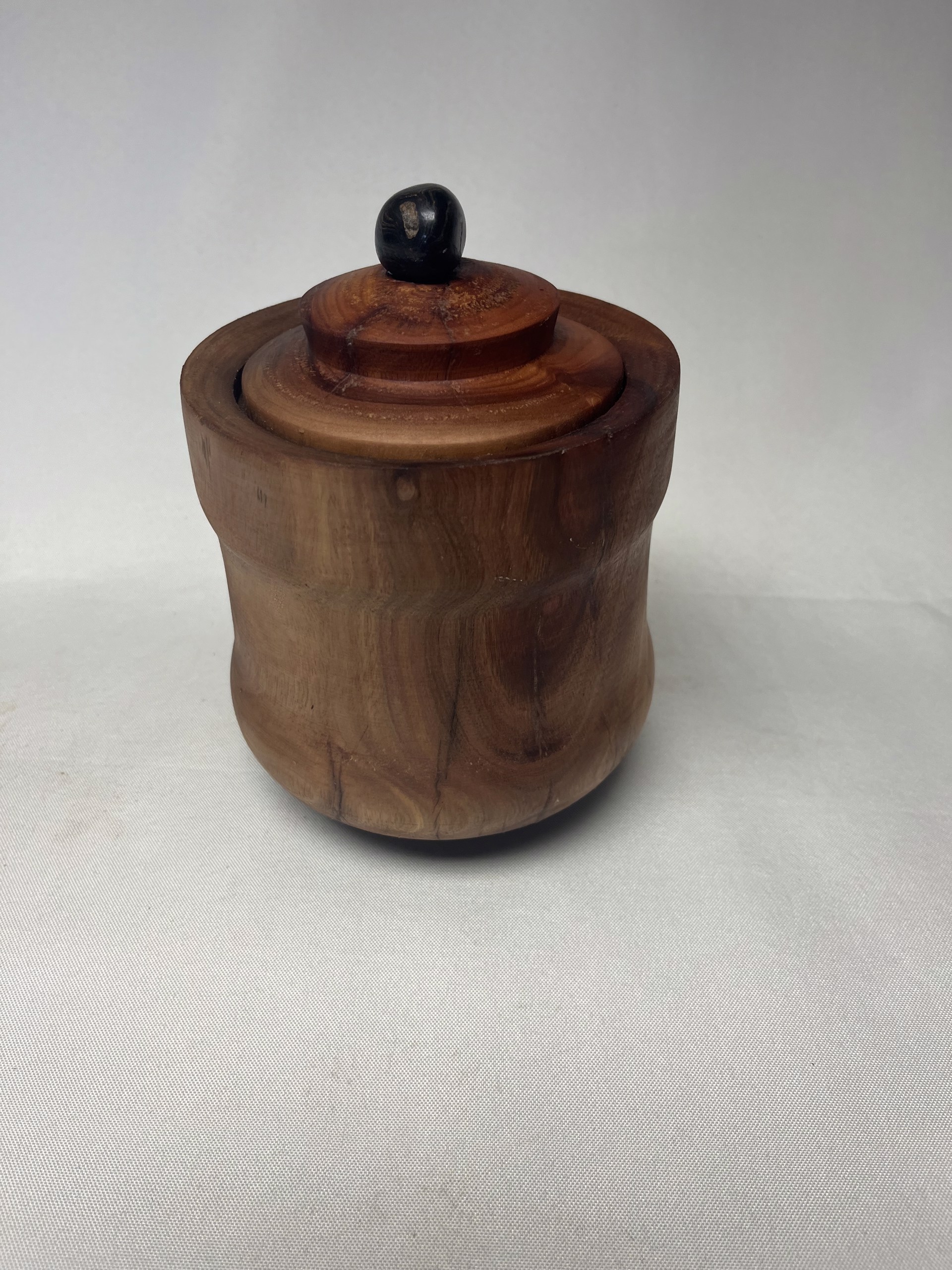 Turned Wood Jar W/Lid #22-80 by Rick Squires