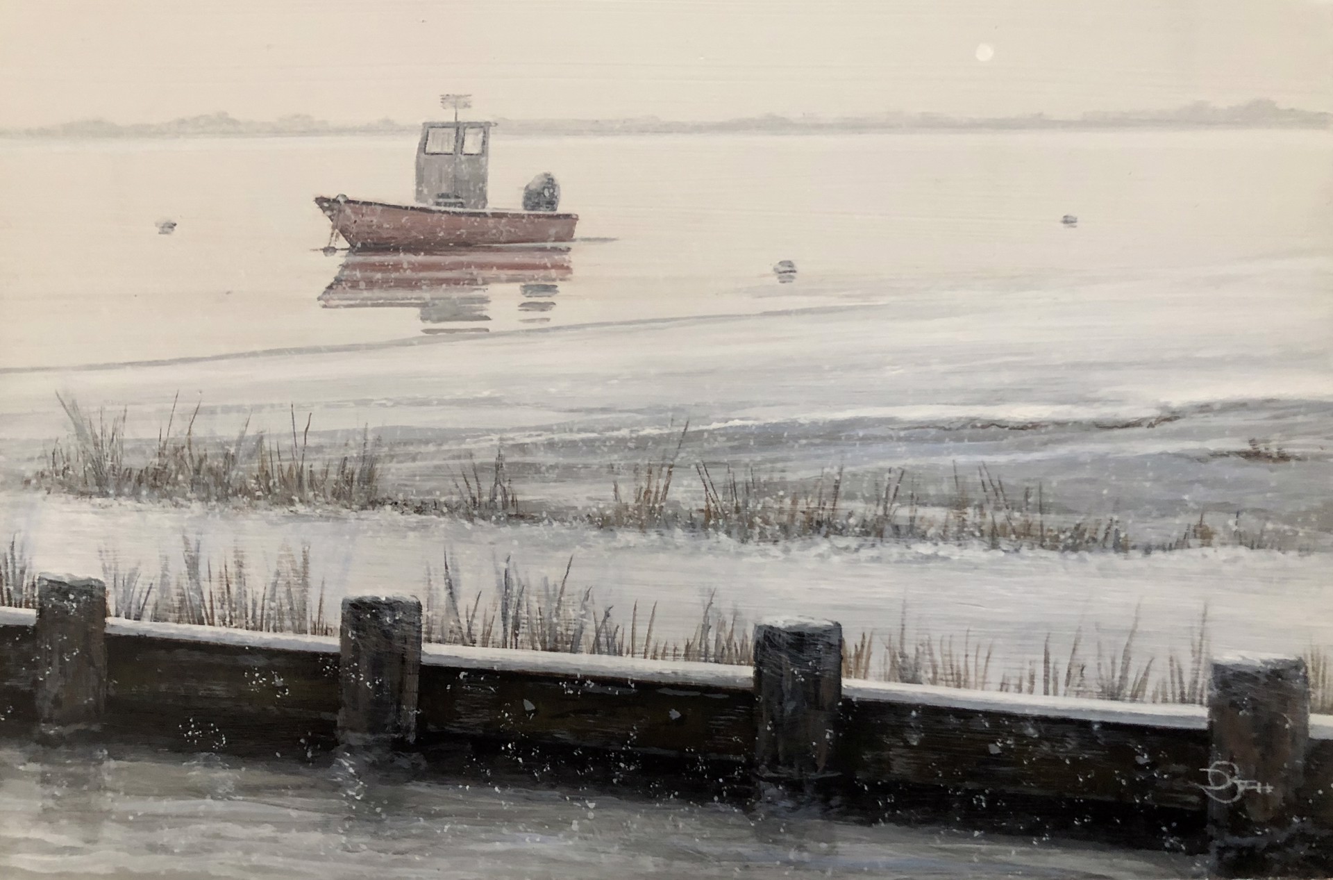 Light Harbor Snow by Del-Bourree Bach