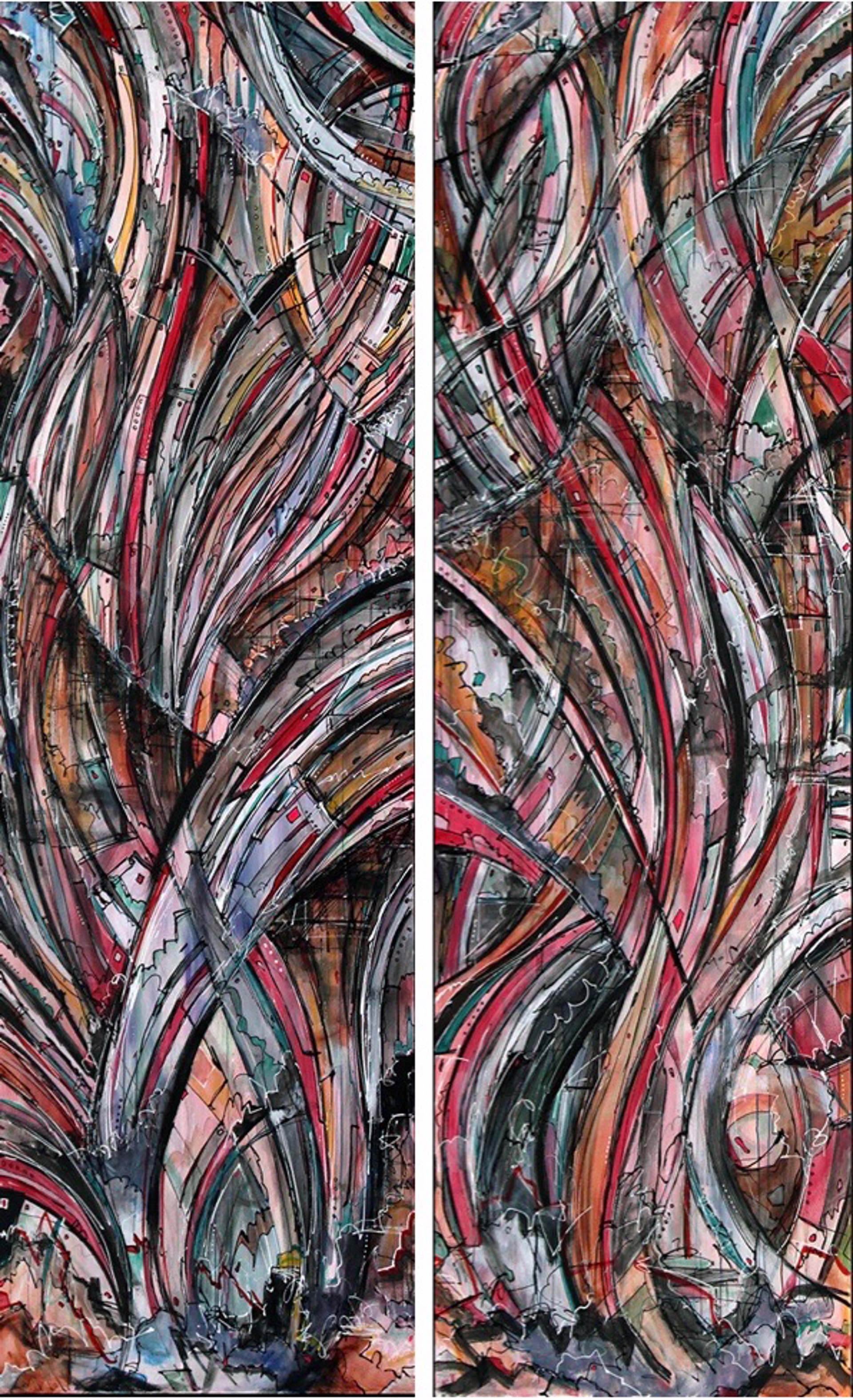 Release (diptych) by Henry Riekena