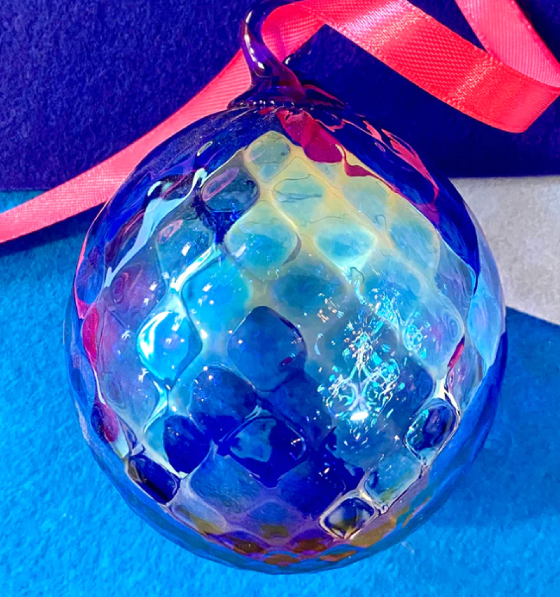 Ornament | Sapphire Faceted by Glass Eye