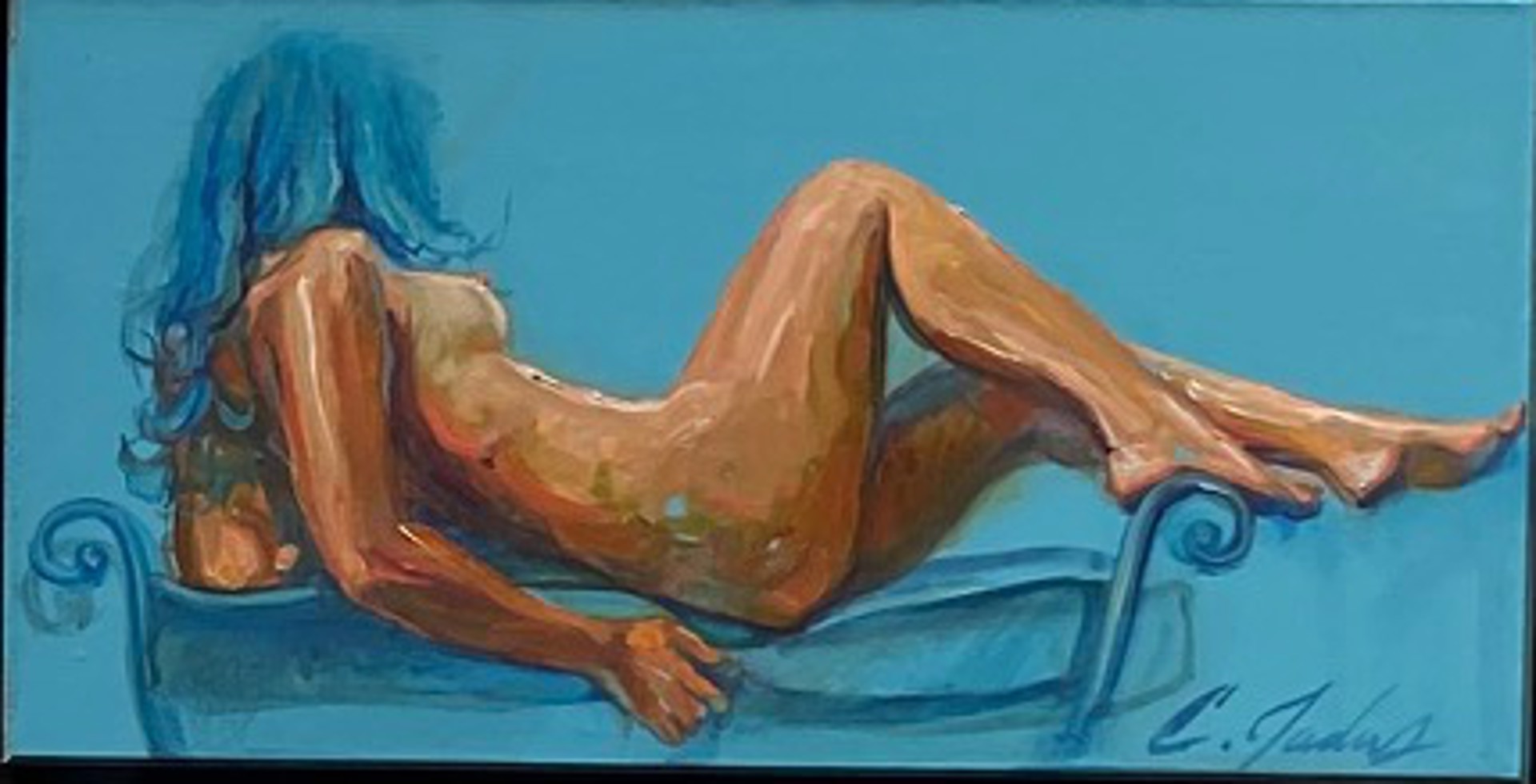 Blue Nude 11 by Carrie Jadus