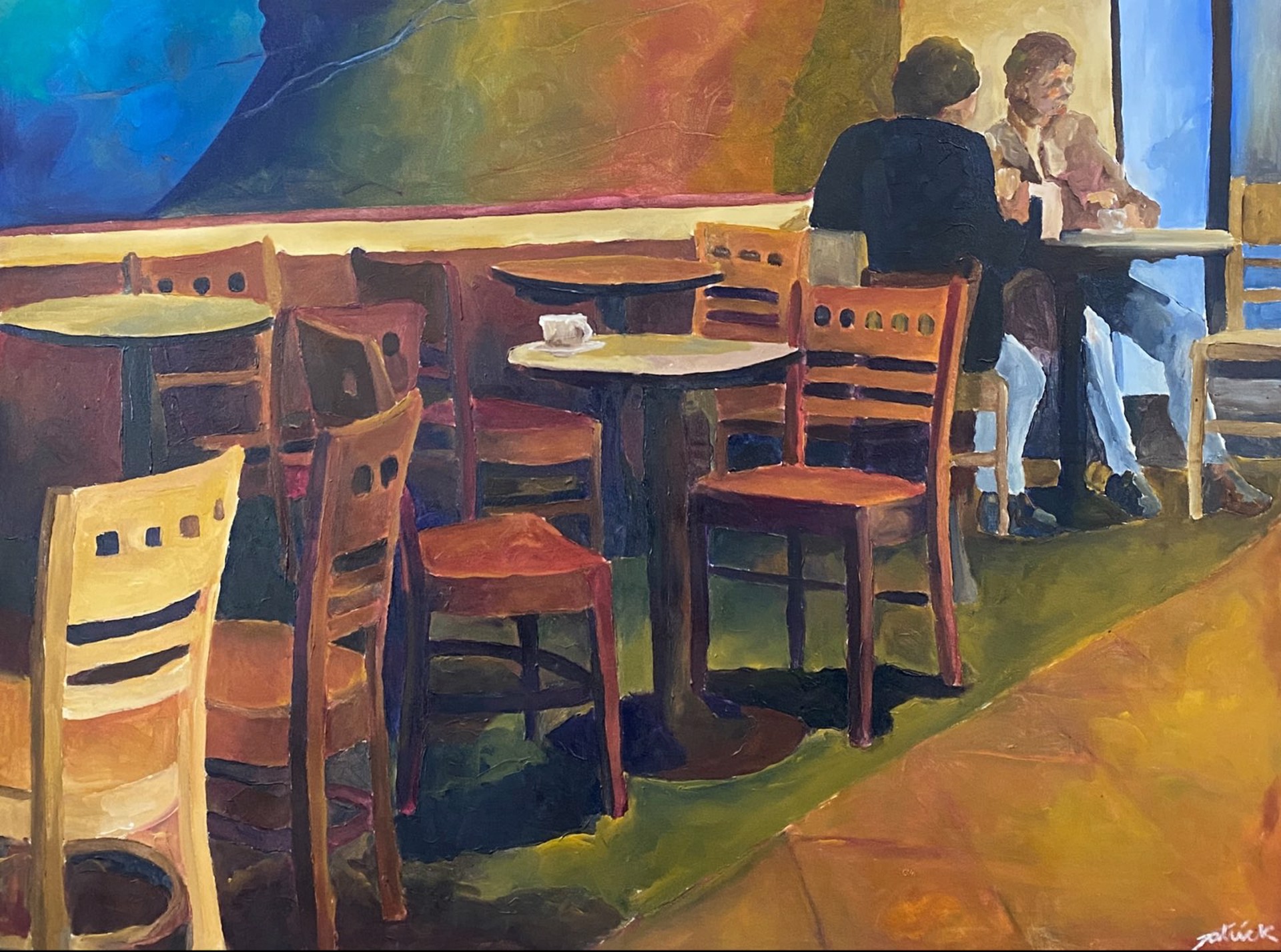 "Cafe" By John Patrick circa 2008 by Art One Resale Inventory
