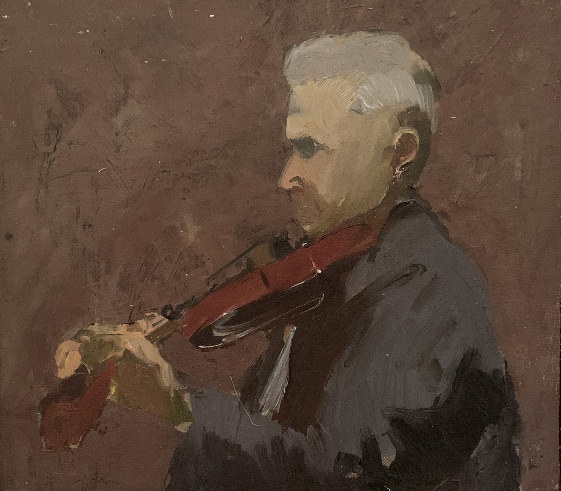 Violinist by Arthur Cohen