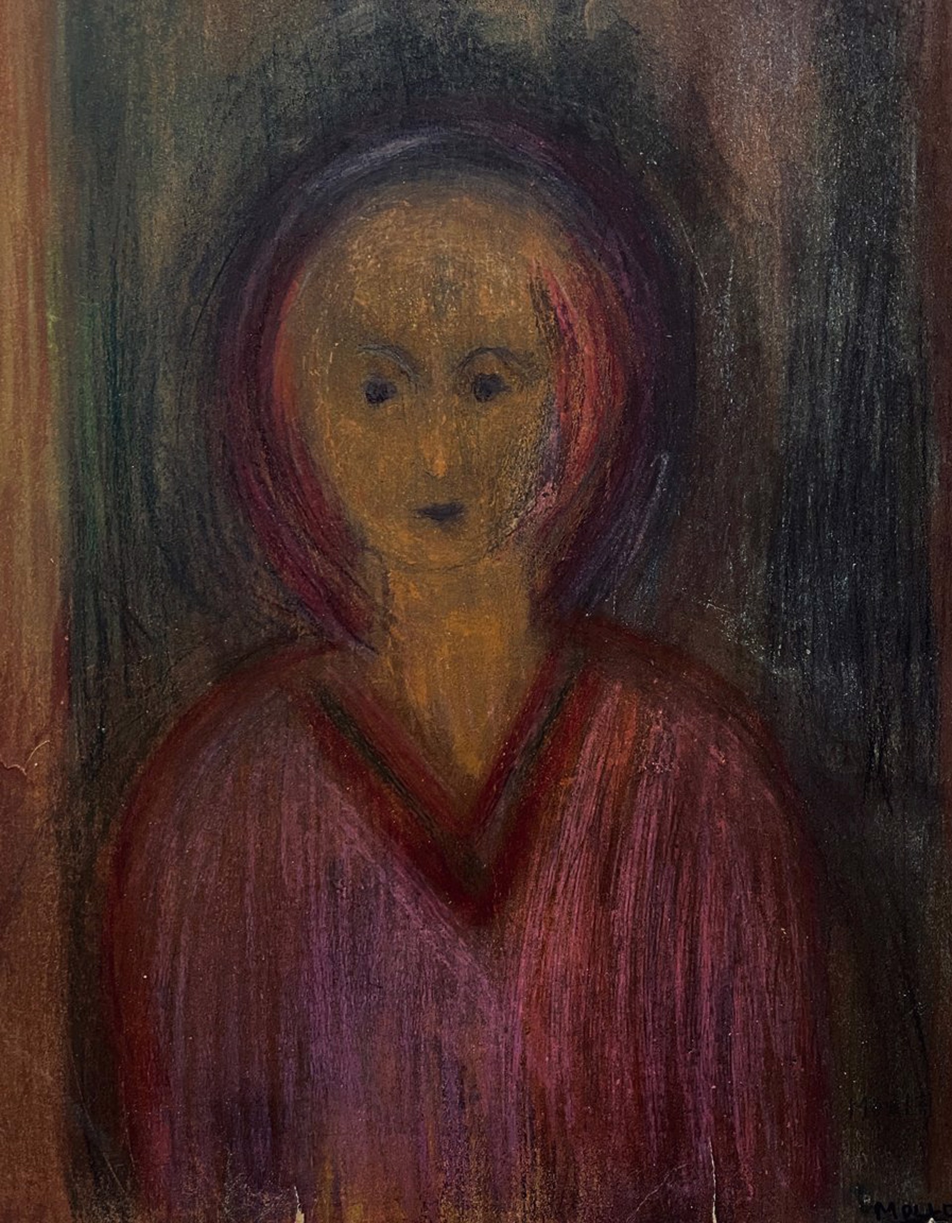 Untitled (figure with halo) by Molla Moss
