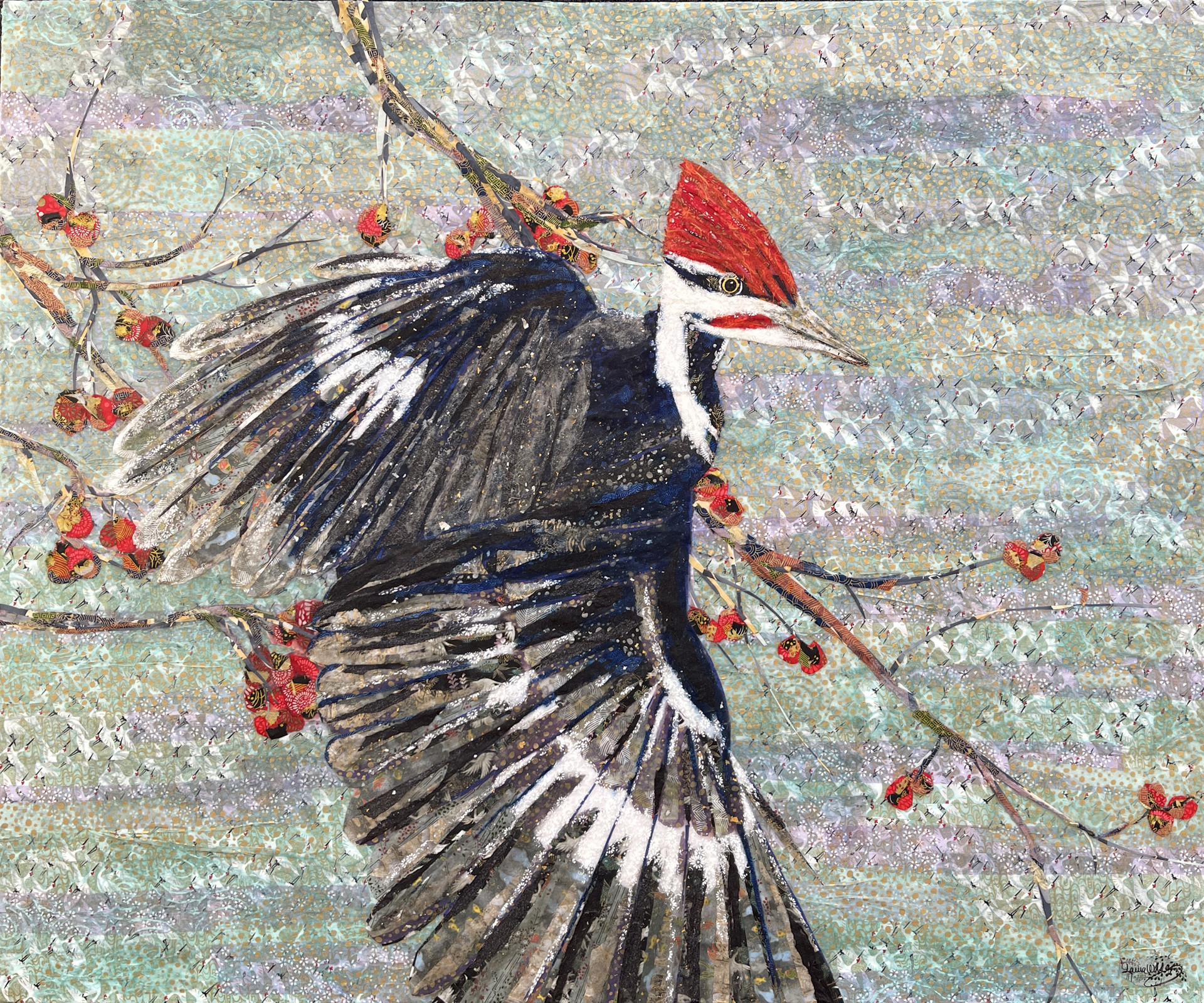 Pileated Woodpecker - SOLD! by Laura Adams