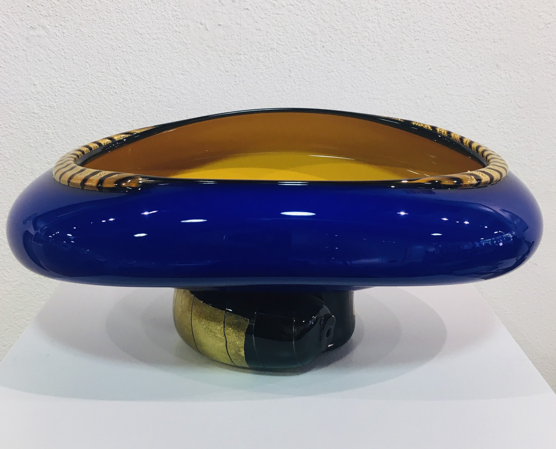 Blue and Gold Bowl by David Garcia
