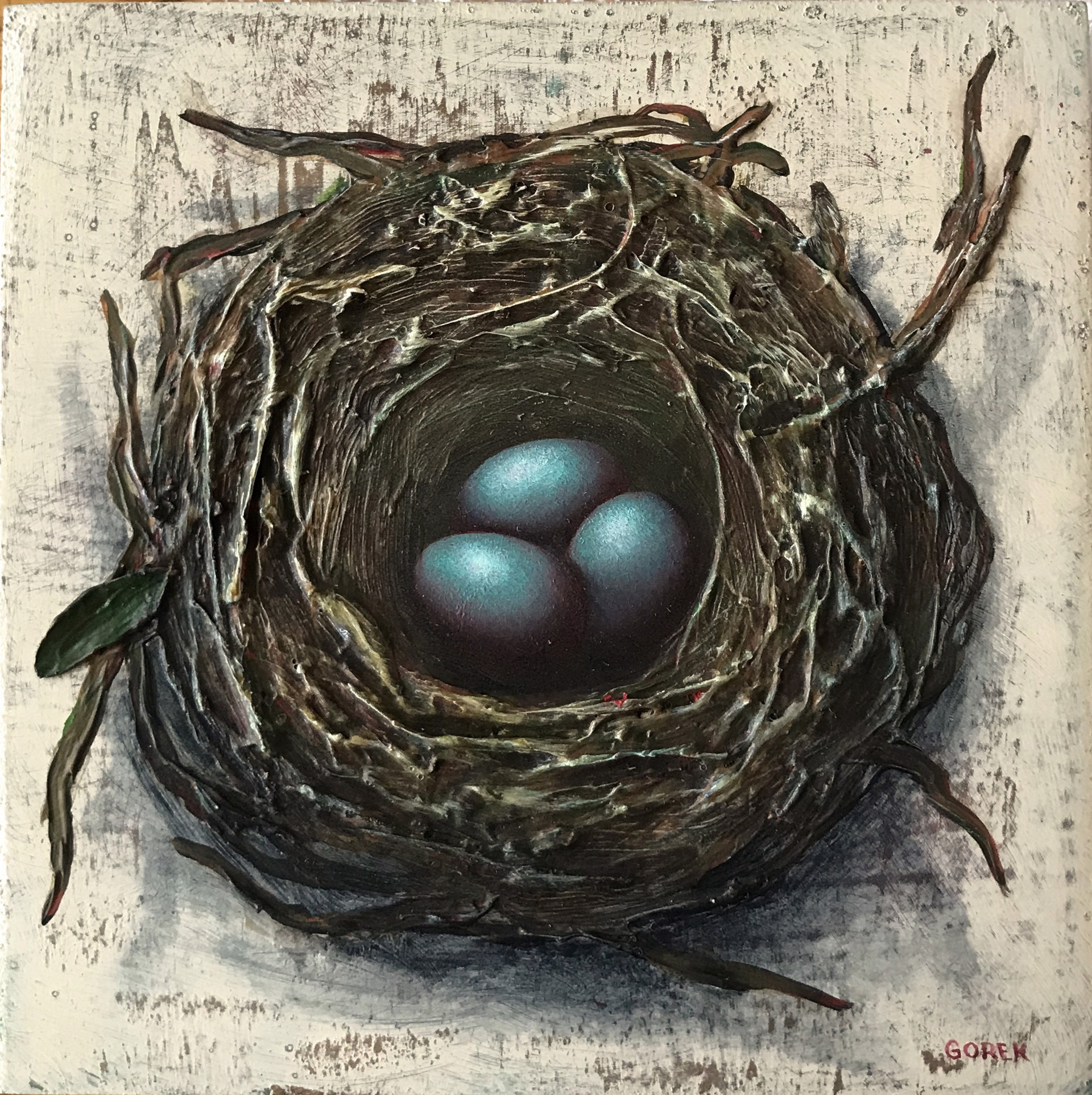 Bird's Nest, 3 Eggs by Thane Gorek