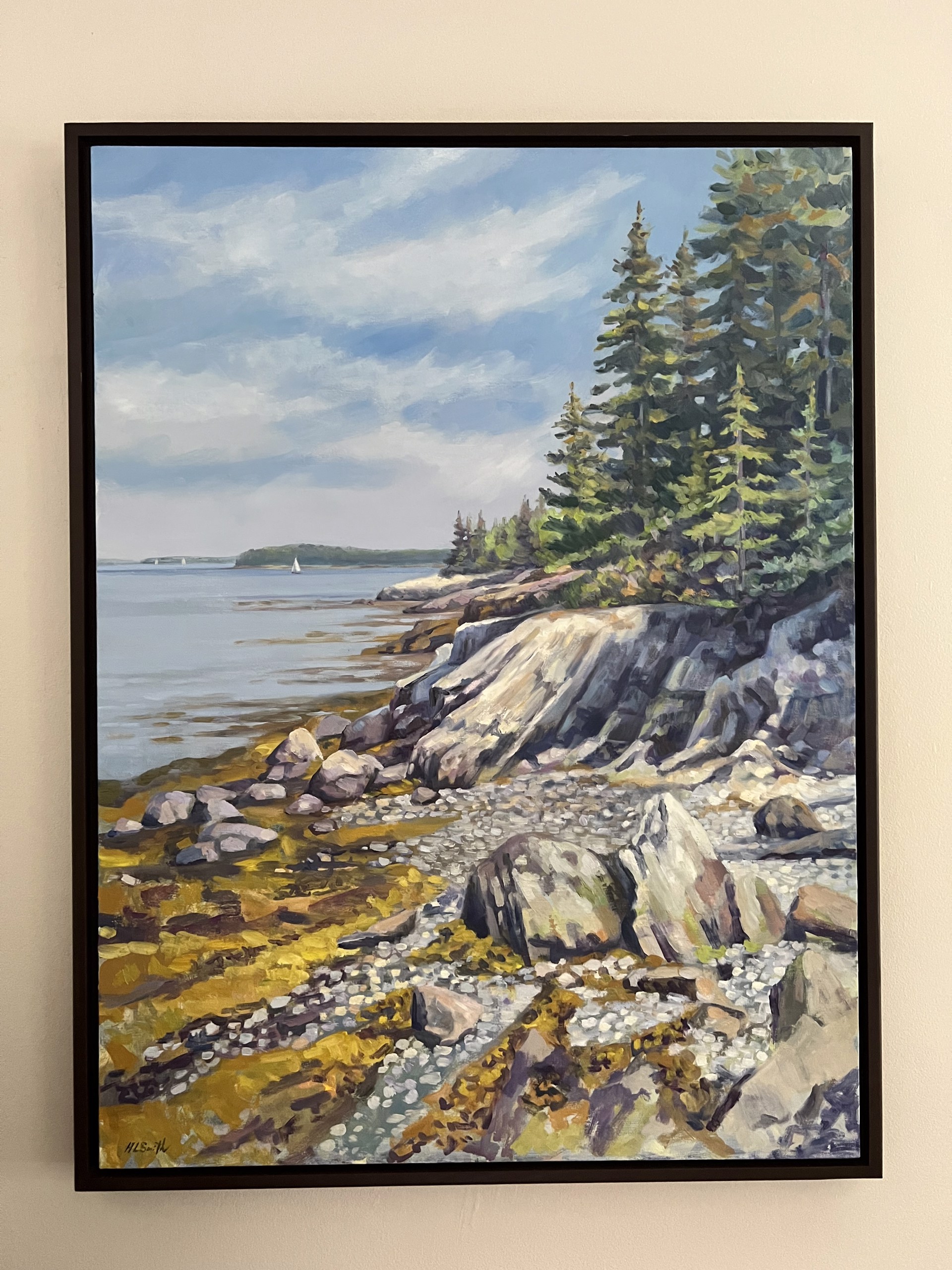 Rocky Shores at Eagle Island by Holly L. Smith