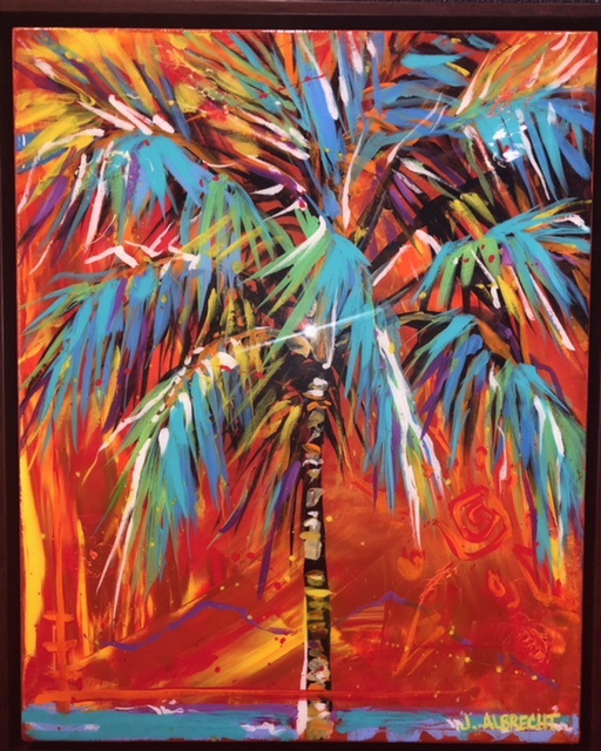 Palm Paradise by Jeff Albrecht | Bill Wyland Galleries Lahaina LLC