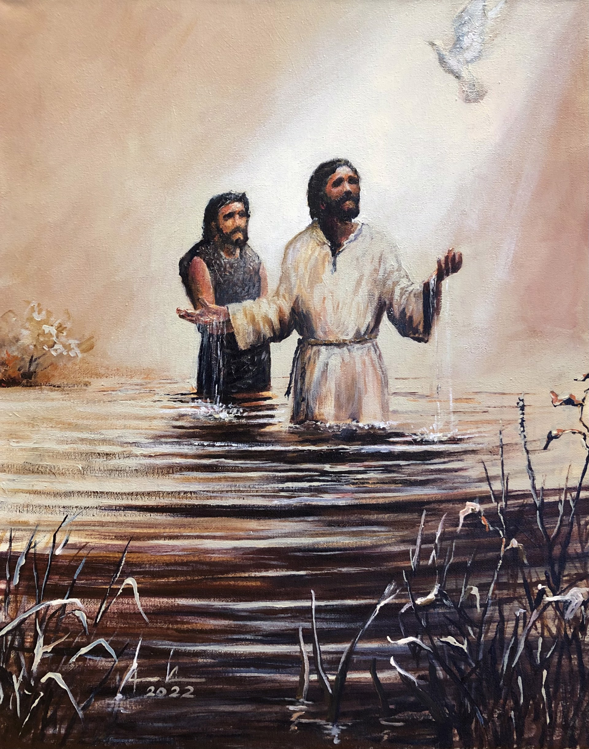 John Baptized Jesus by James Conner