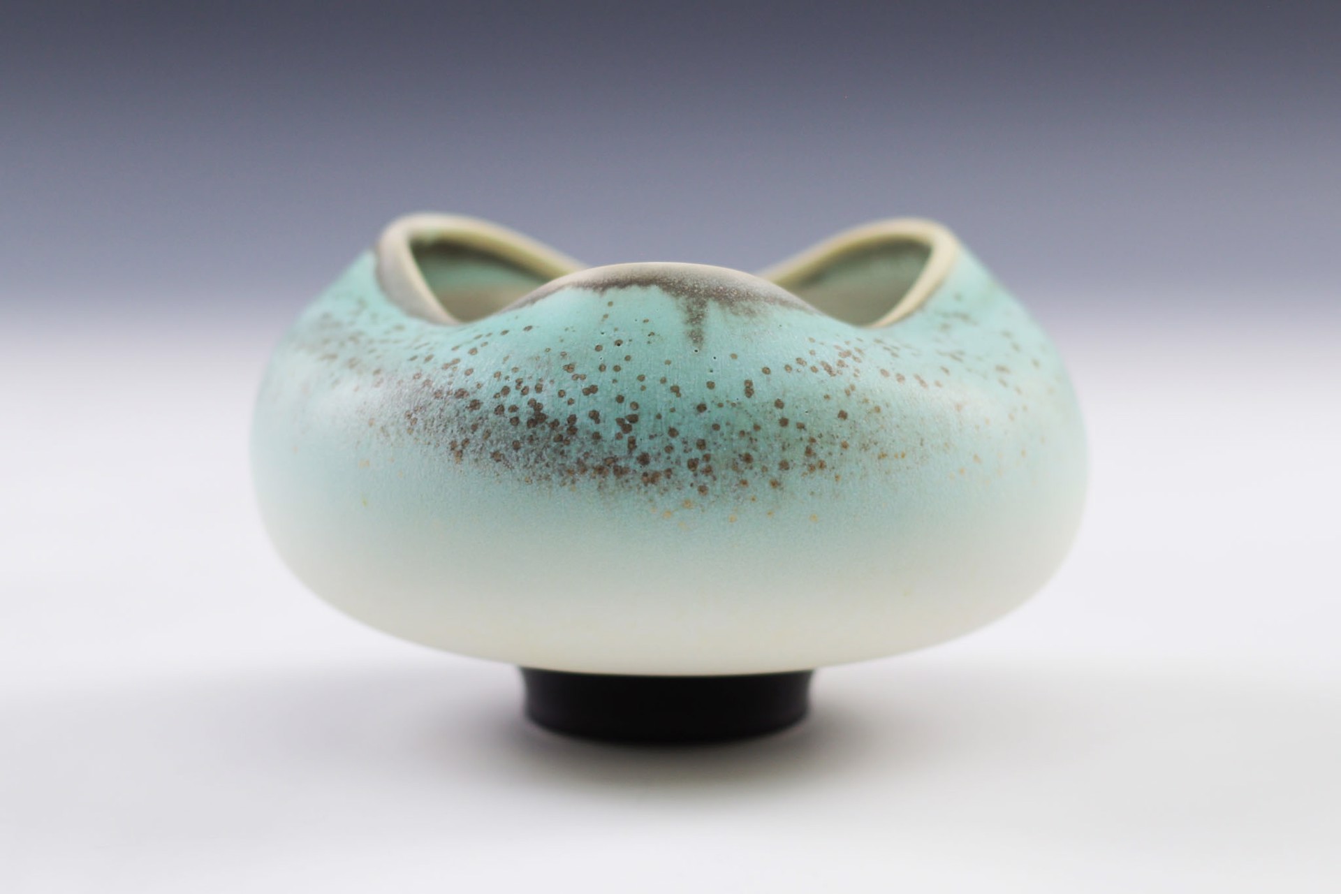 Turquoise Tea Bowl by Charlie Olson