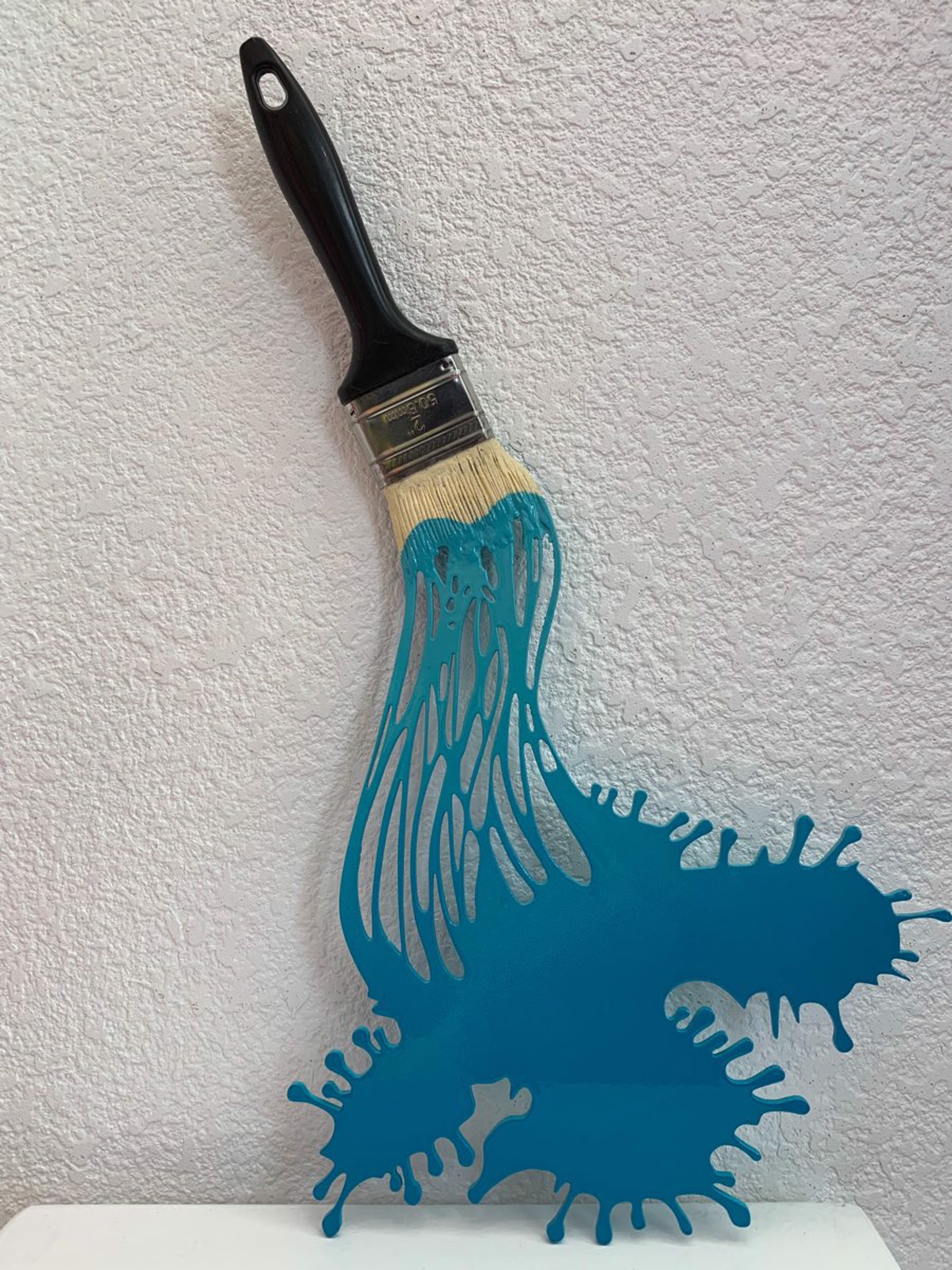 Sky Blue Metal Small Brush  by Brushes and Rollers "Let's Paint" by Efi Mashiah