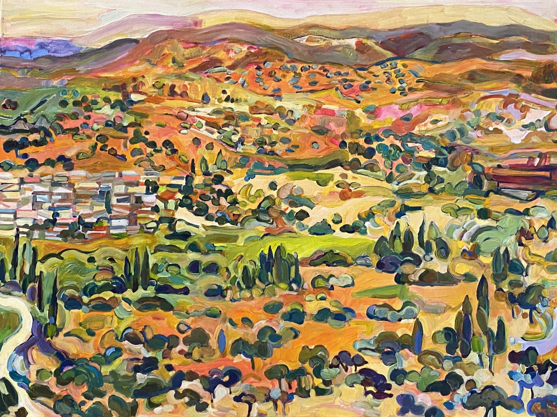 Rhodes; Hillside by Maria Ruggiero