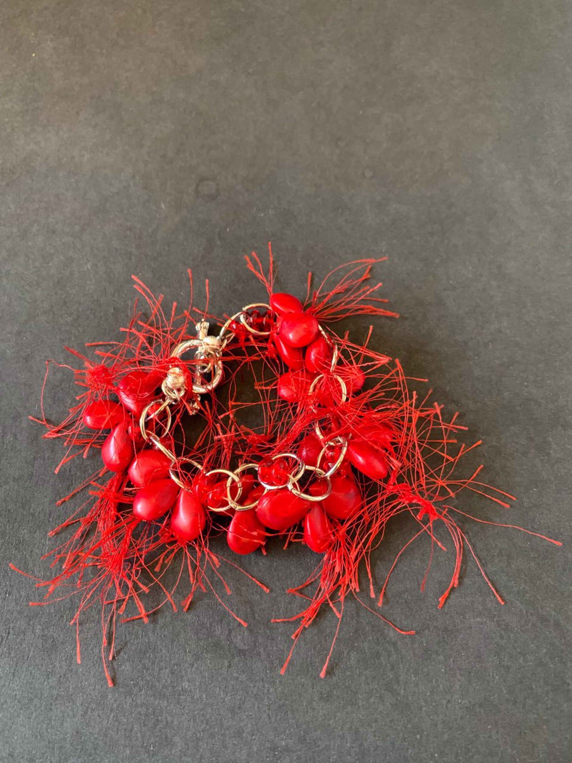 Red Ravish Coral Bracelet by Patty Elzinga