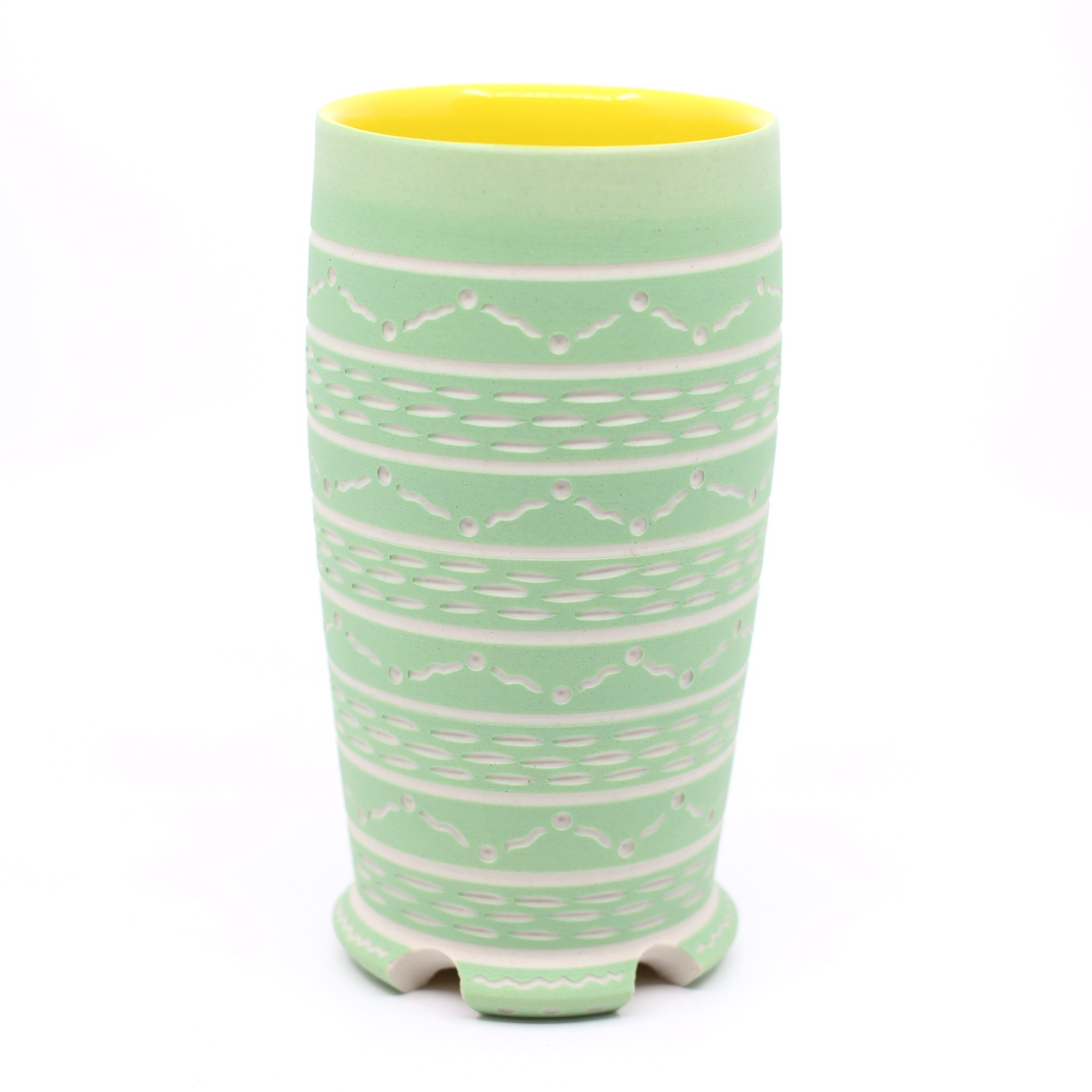 Green & Yellow Cup by Chris Casey