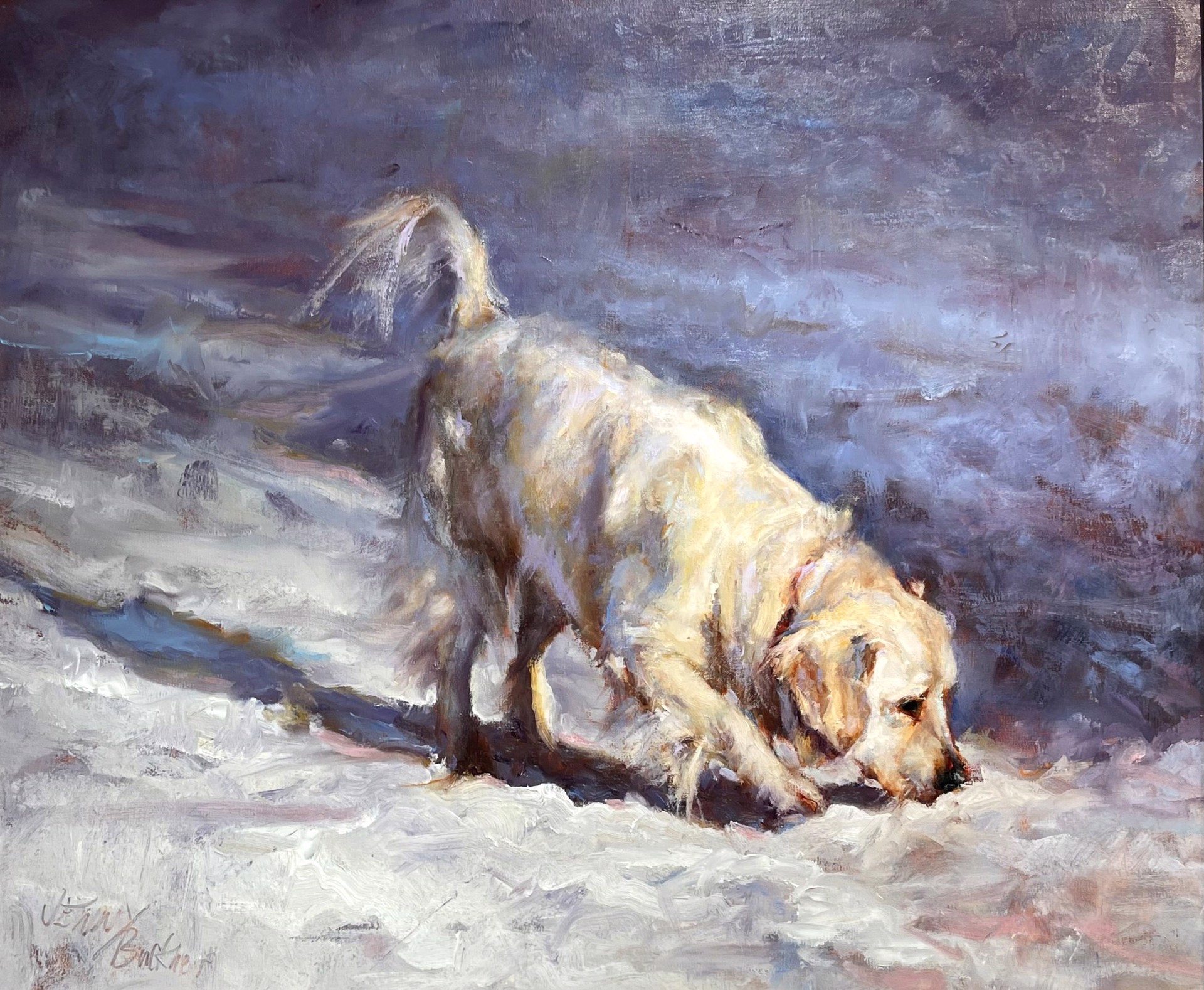 Jenny Buckner "Finding the Trail" by Oil Painters of America