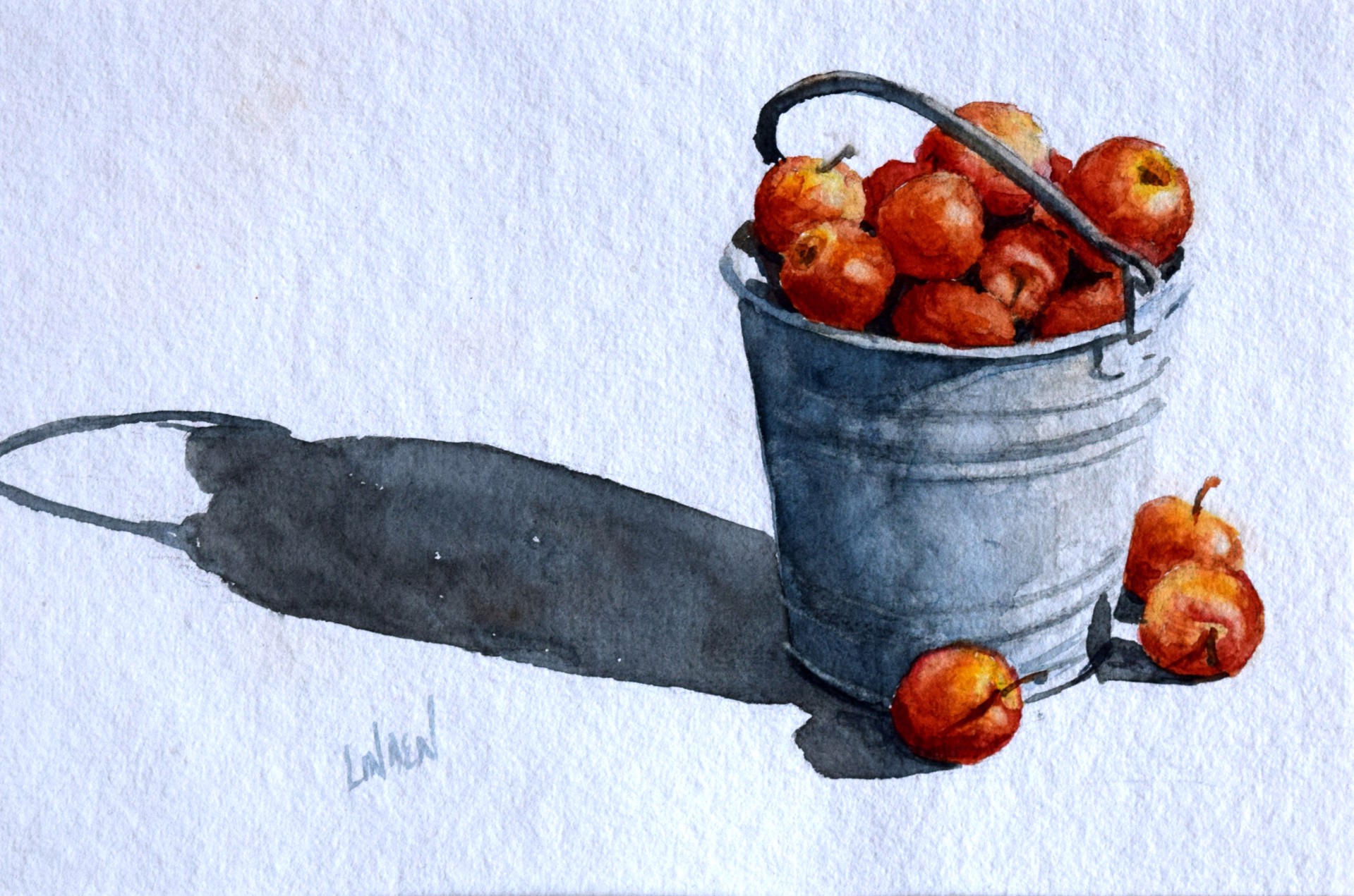 Bucket of Apples by Tom Linden