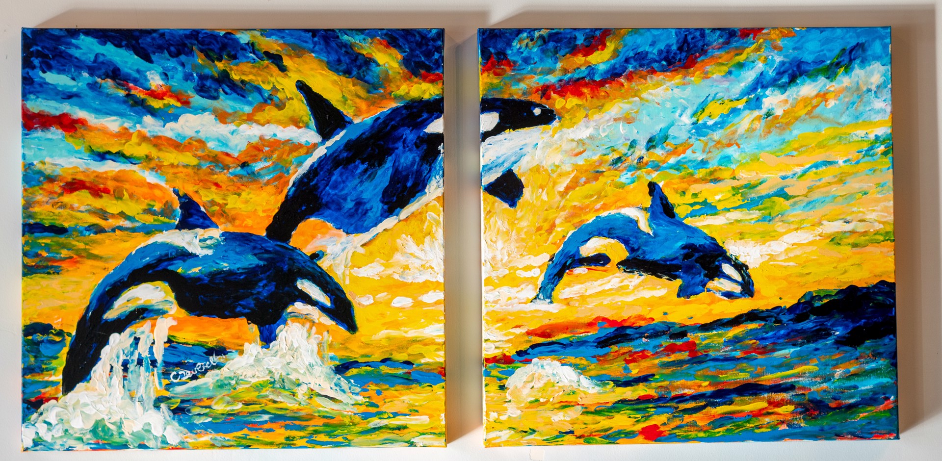 Orcas by Christina Deubel