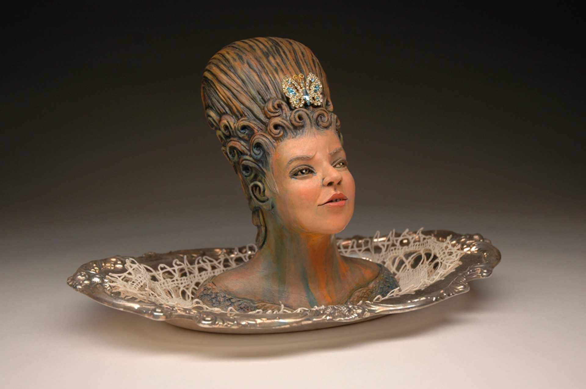 Head Vase: Butterfly by Linda Ganstrom