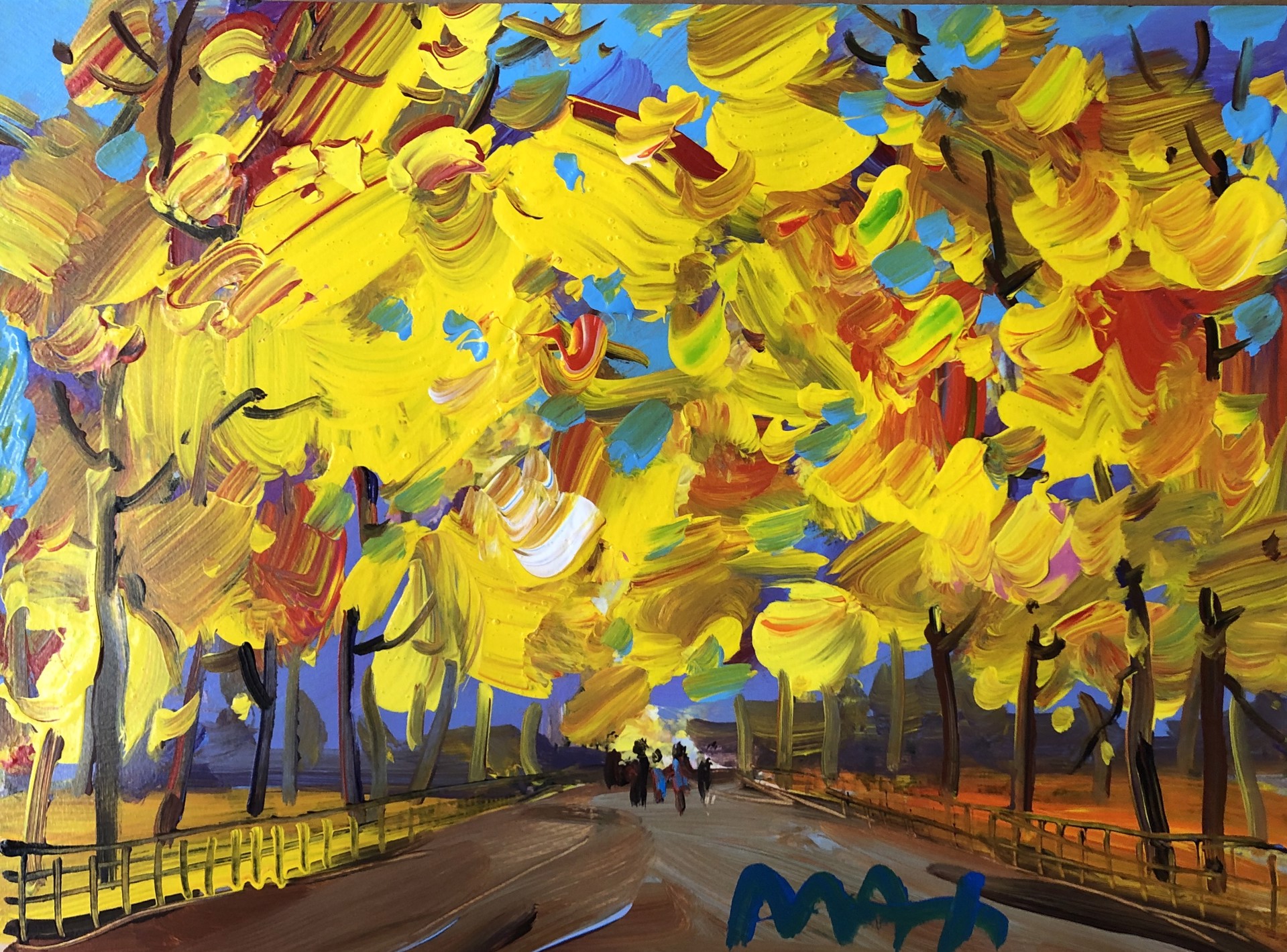 Four Seasons II: Autumn (Central Park) by Peter Max