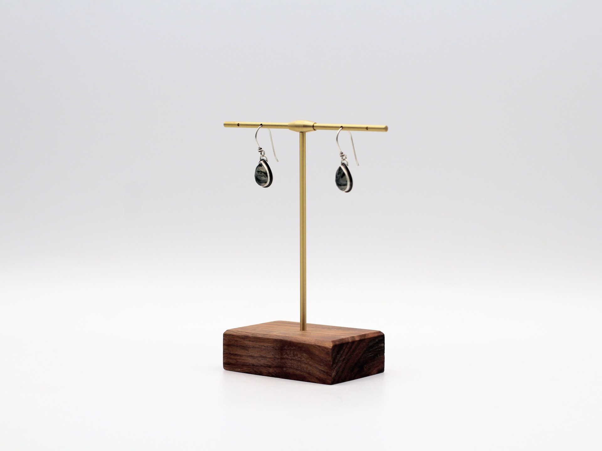 Moss Agate Earrings by Kim Knuth