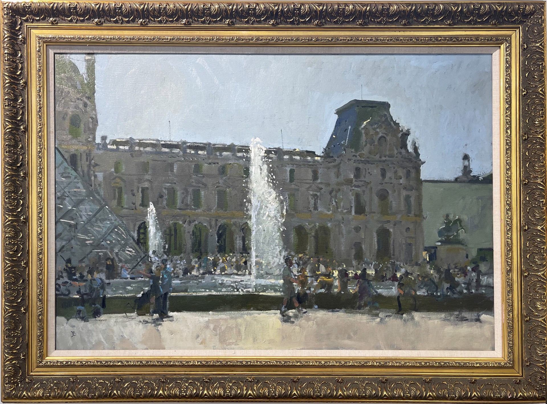 Cooling Off Fountains of the Louvre Paris by Thomas J. Coates