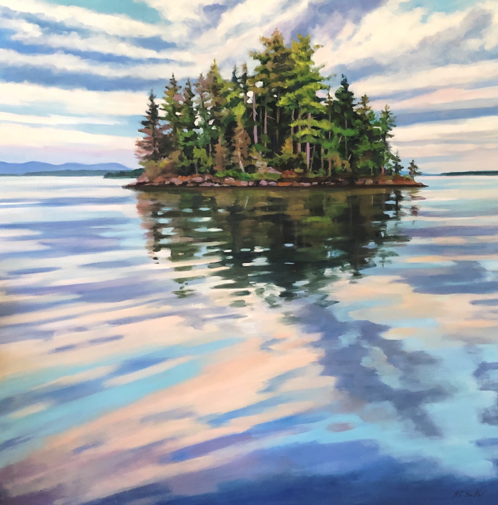 Bob's Island on Moosehead Lake by Holly L. Smith