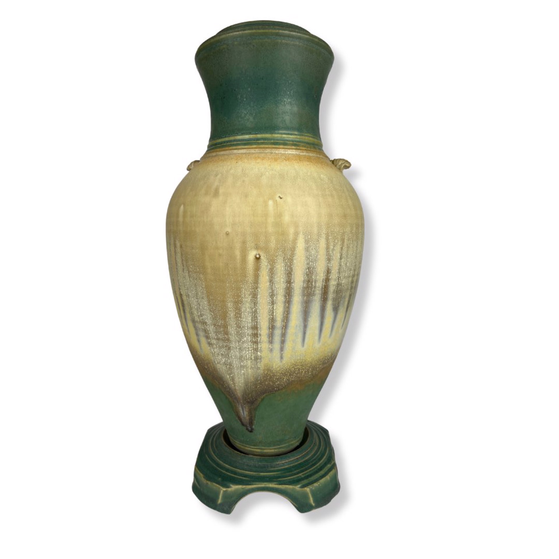 Teardrop Vase with Pedestal by Richard Aerni