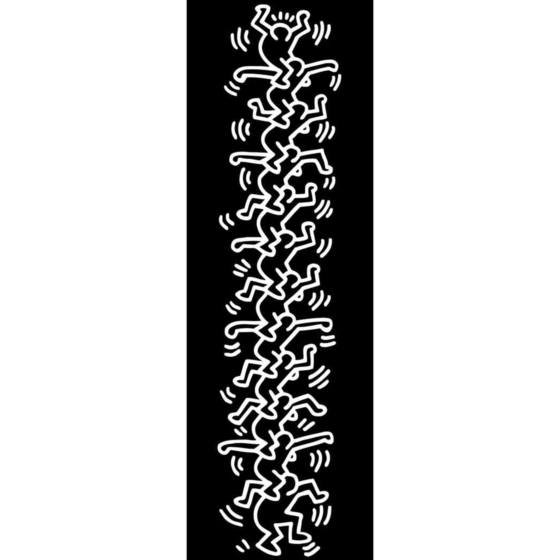 Stacked Figures 4.5x1.5 Magnet by Keith Haring