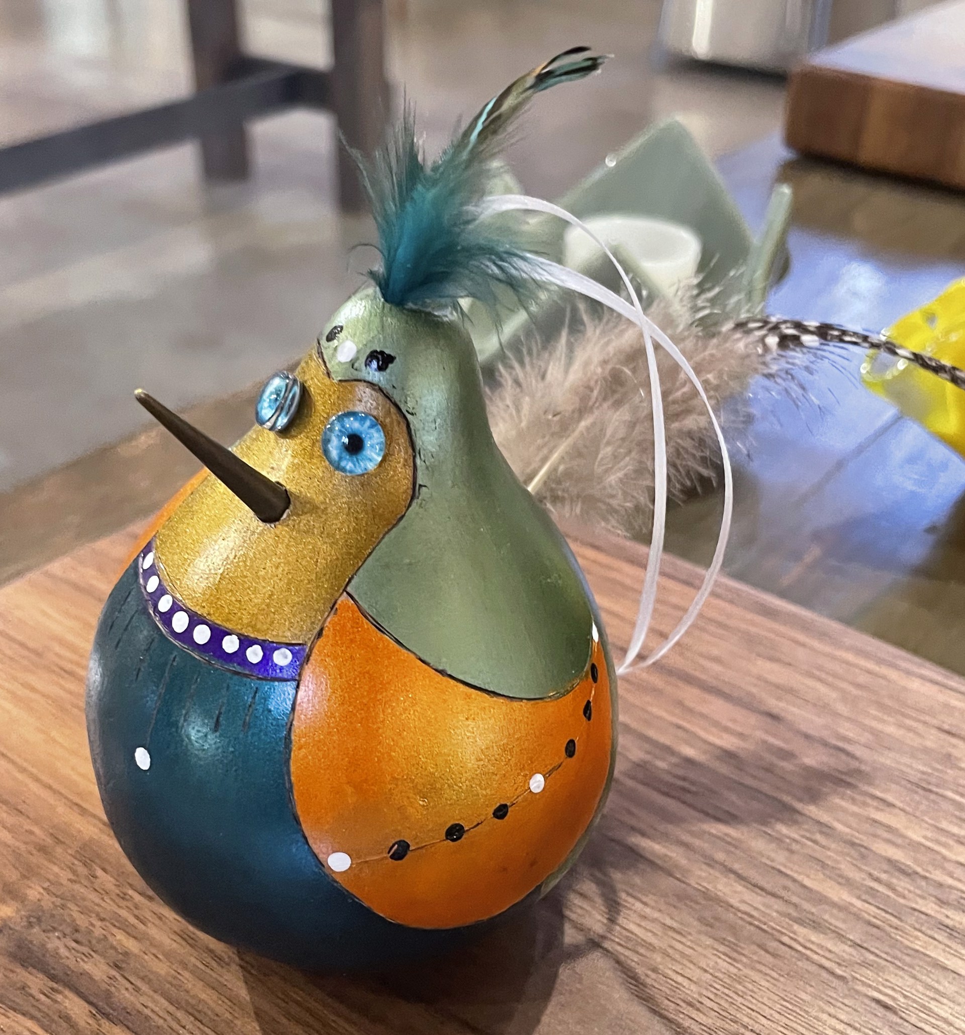 "Gourdament" Bird 2 by Kate Shoemaker