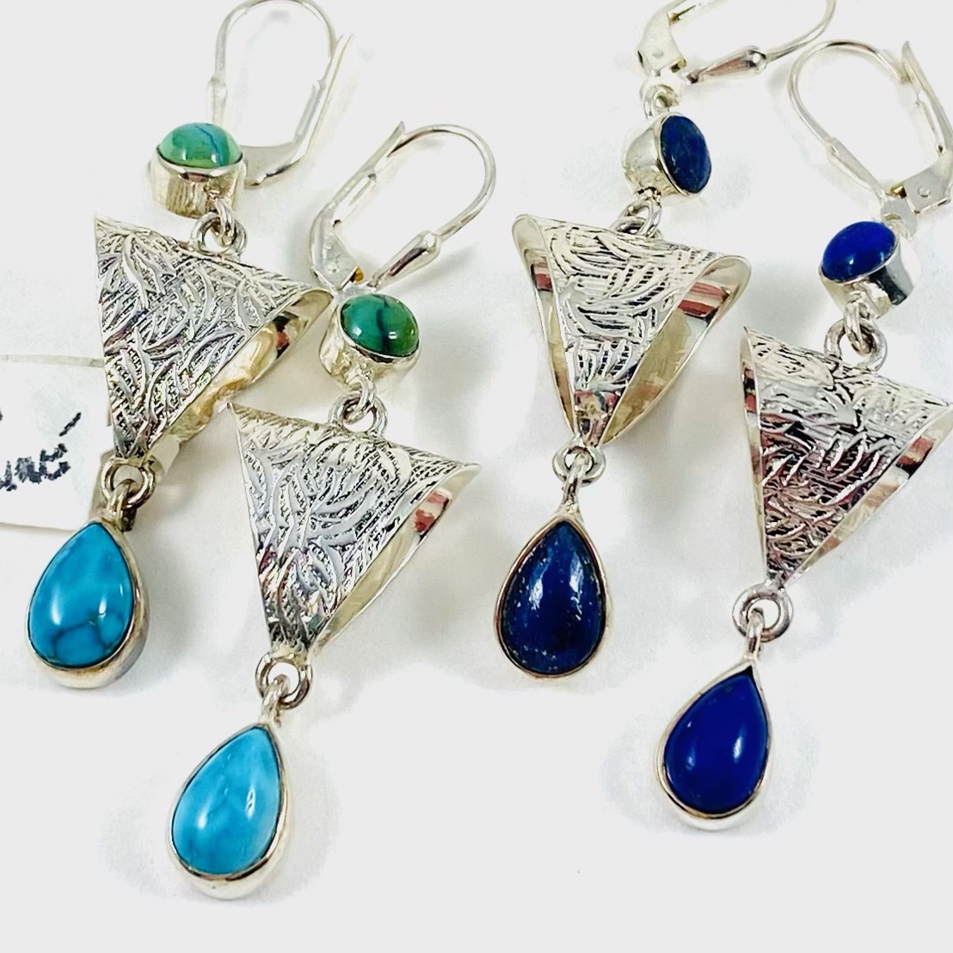 MON 2054 Earrings Turquoise or Lapis LIMITED by Monica Mehta