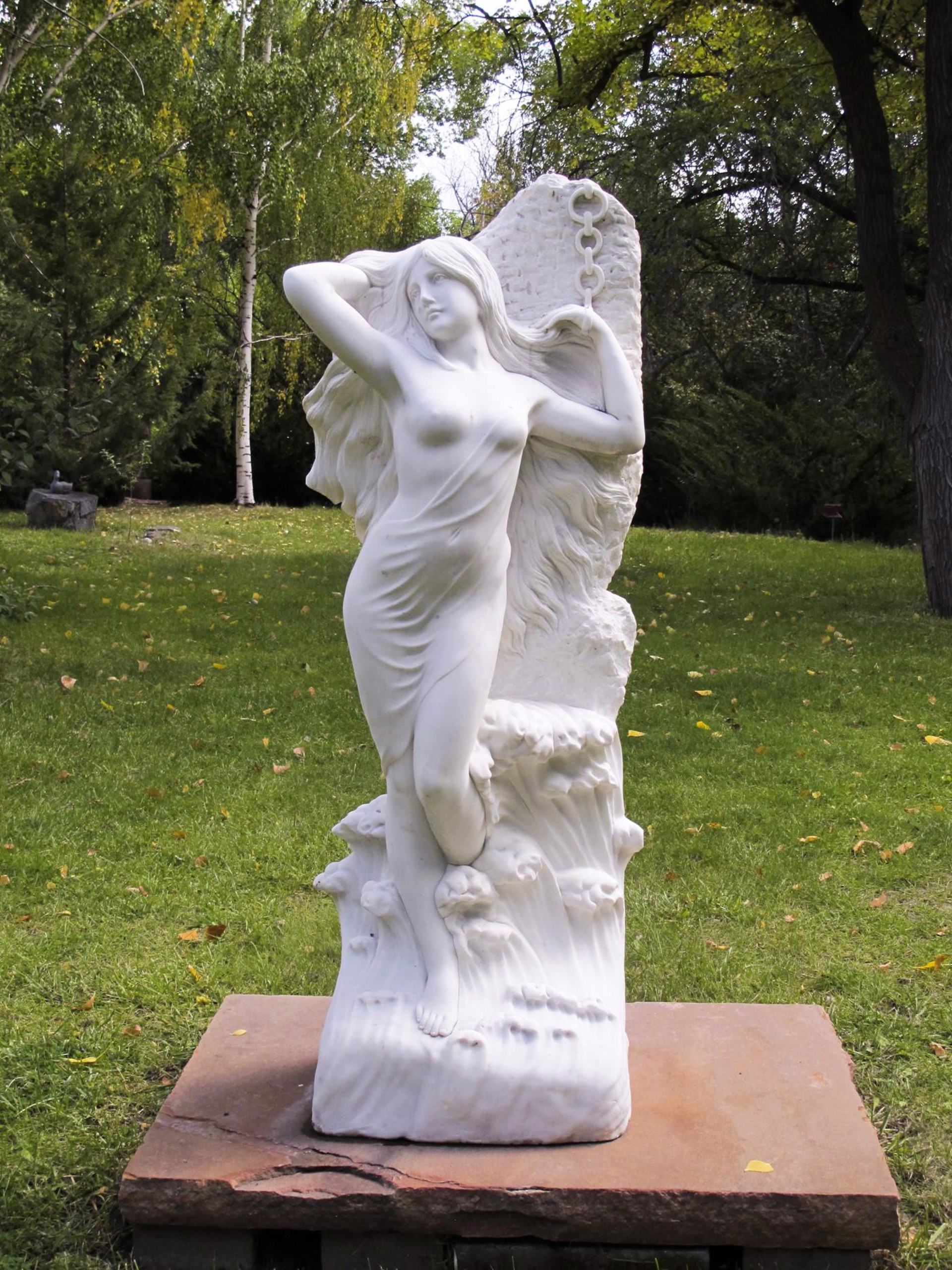 Andromeda by stone sculpture