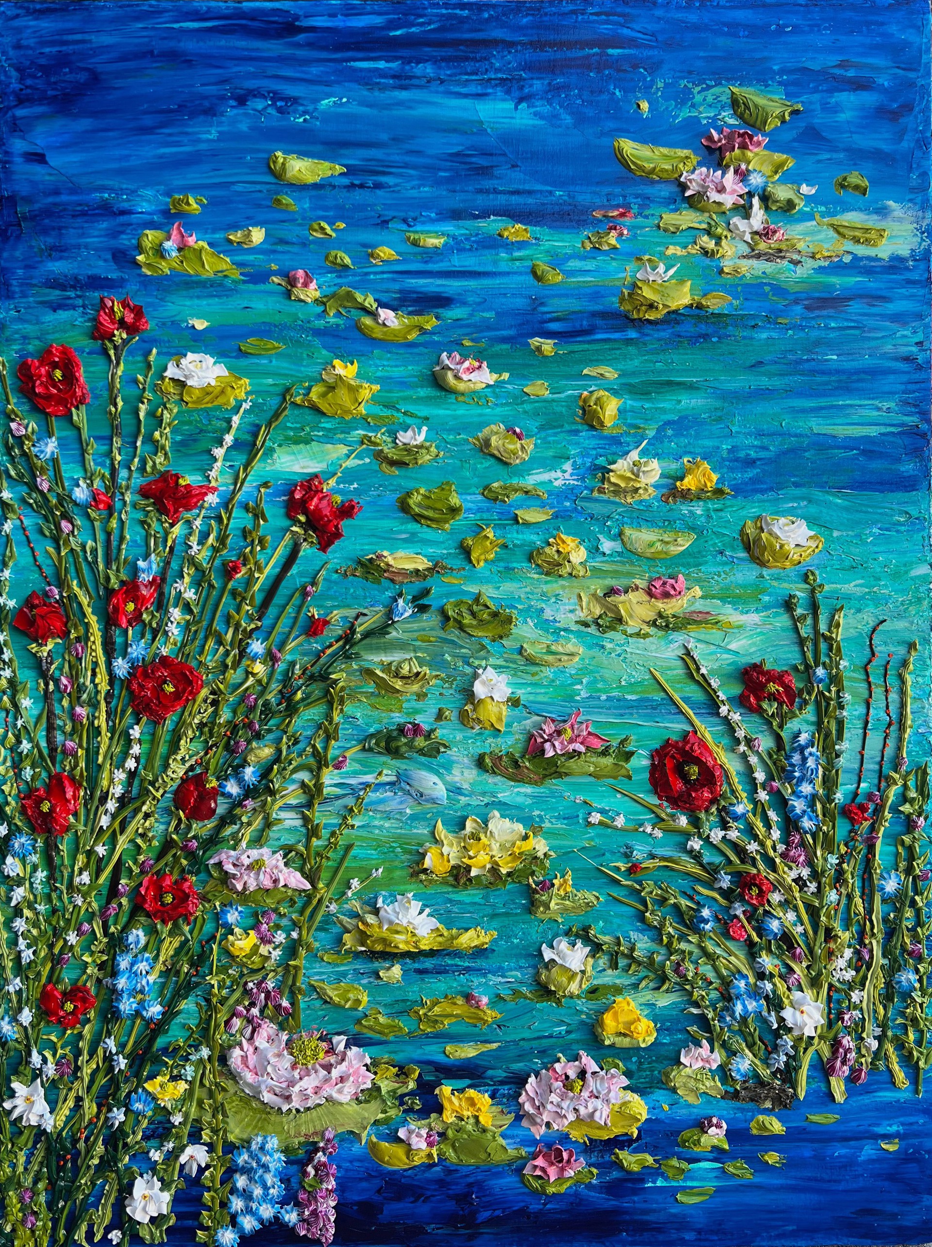 Water Parade (Floral #540) by Judith Dunbar