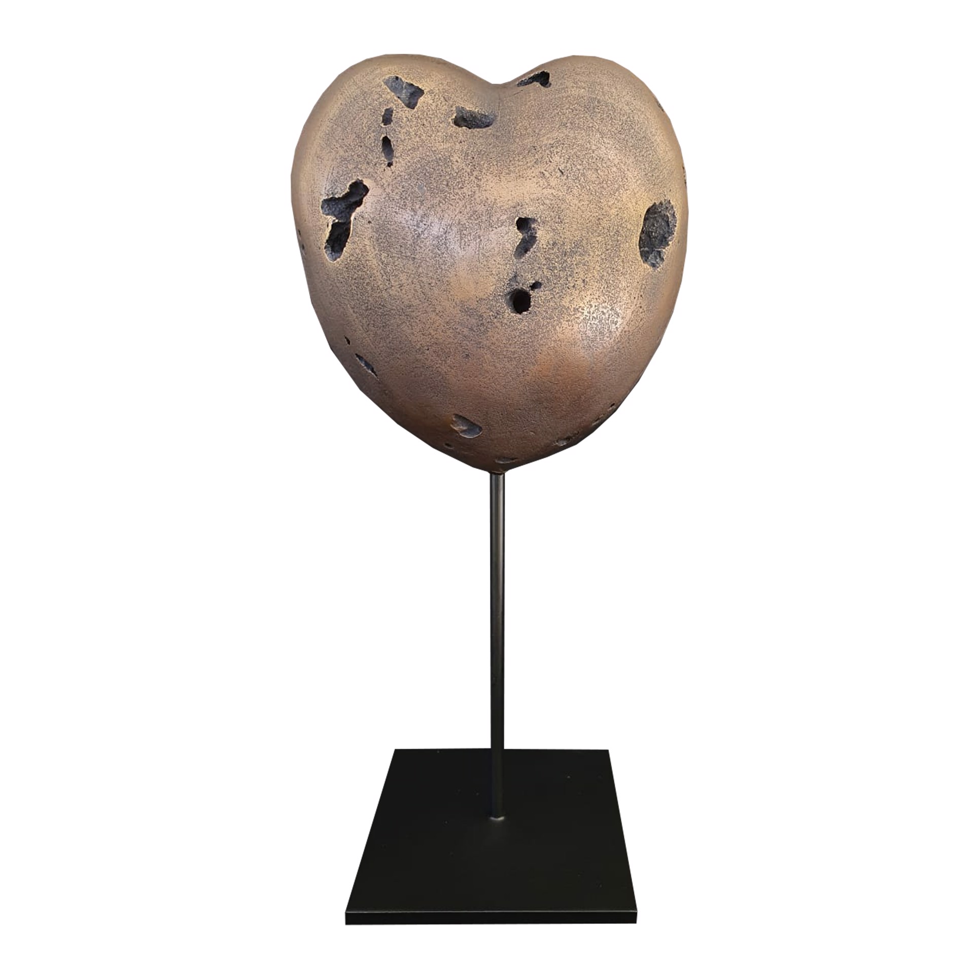 Bronze Heart #0502 by Roger Moreau